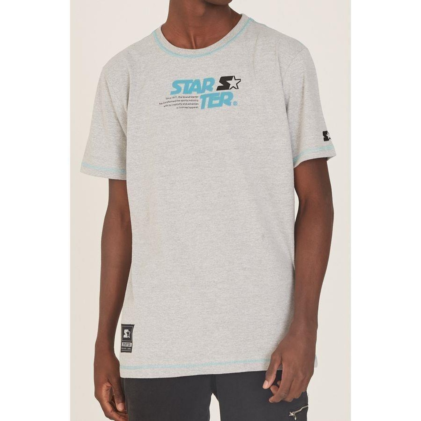 Camiseta Starter Especial Cinza Mescla - Masculino - Foto 3