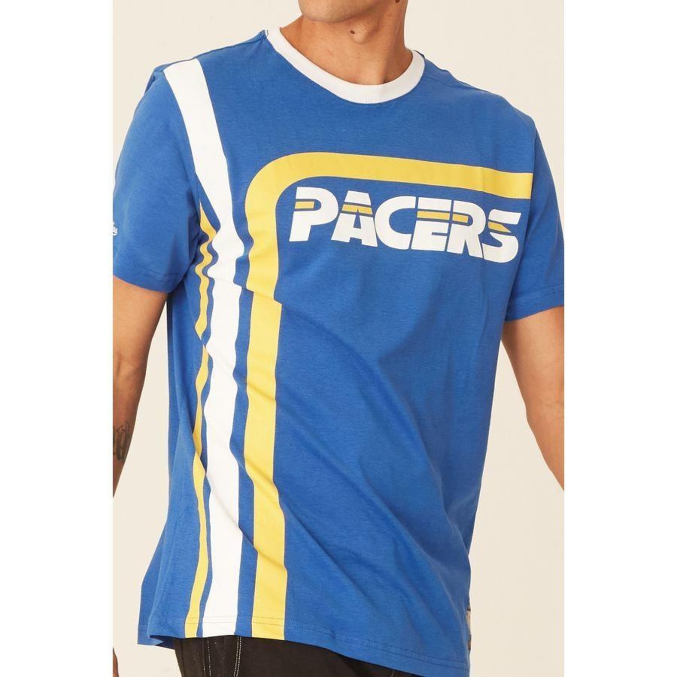 Camiseta Mitchell & Ness Estampada Indiana Pacers - Masculina - Foto 1