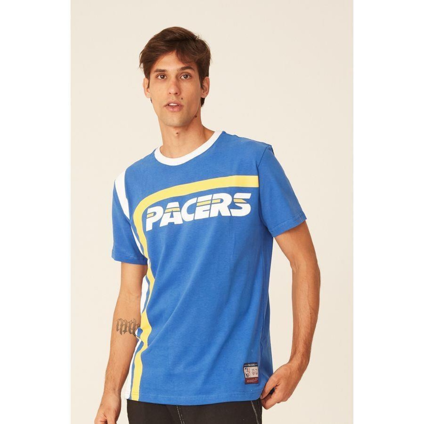 Camiseta Mitchell & Ness Estampada Indiana Pacers - Masculina - Foto 4