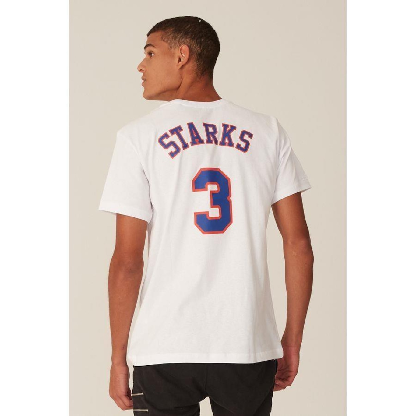 Camiseta Mitchell & Ness Estampada New York Knicks John Starks - Masculina - Foto 2