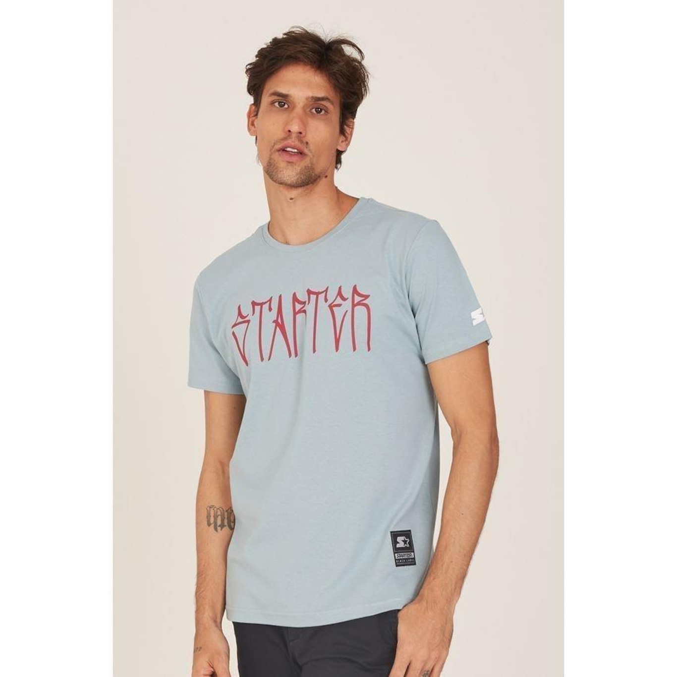 Camiseta Starter Estampada Azul - Masculino - Foto 1