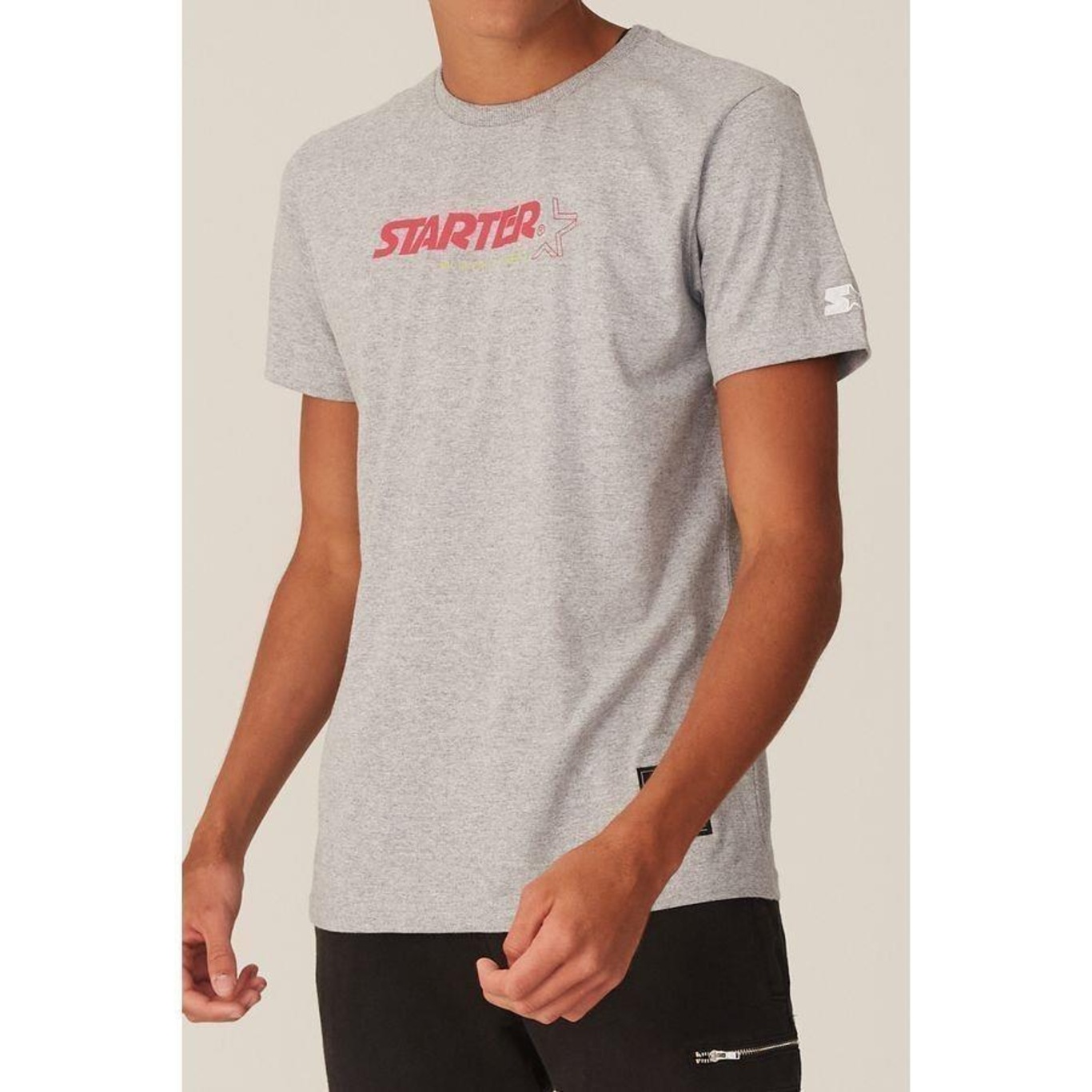 Camiseta Starter Estampada Cinza Mescla - Masculino - Foto 2