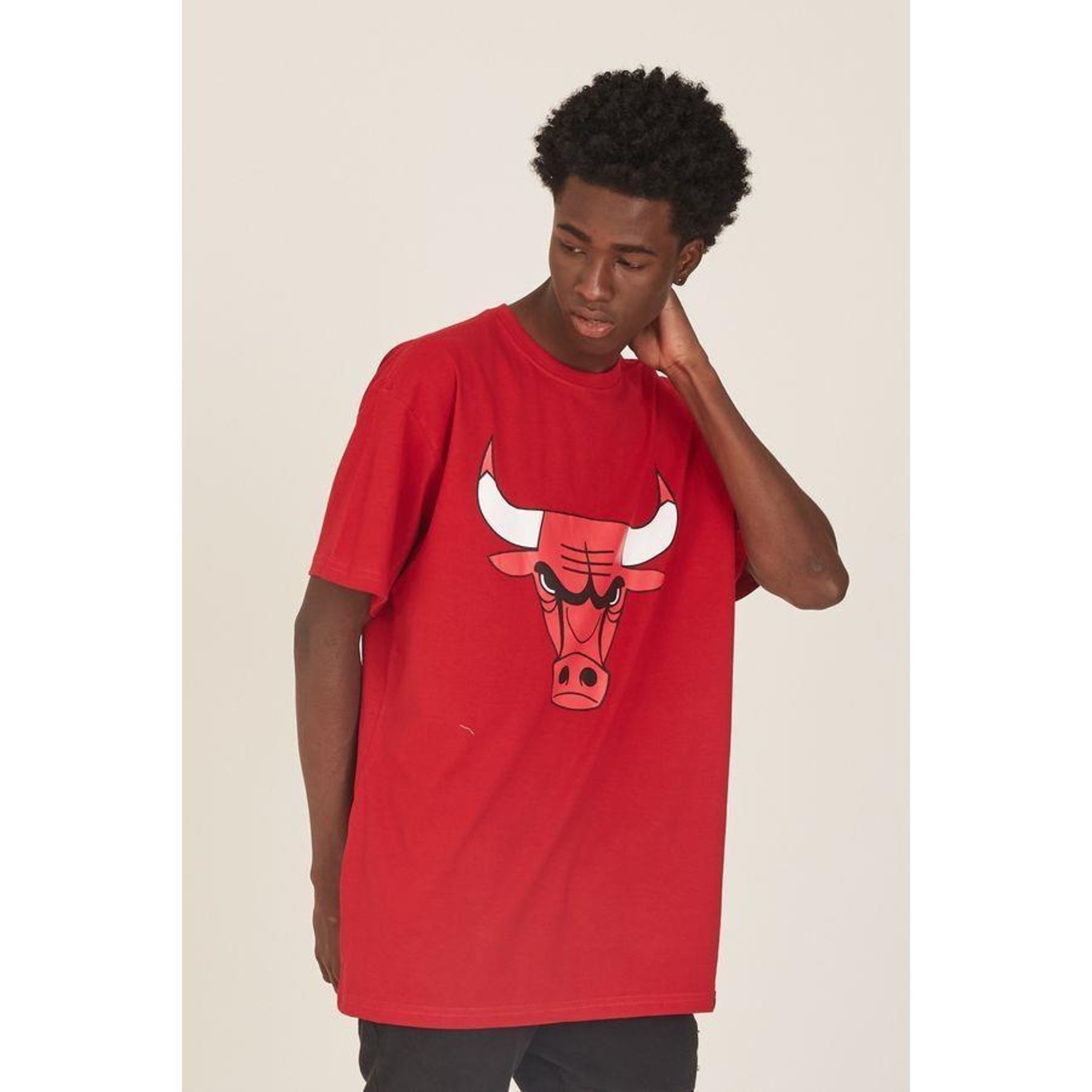 Camiseta Nba Plus Size Estampada Chicago Bulls Casual Nba - Masculina - Foto 4