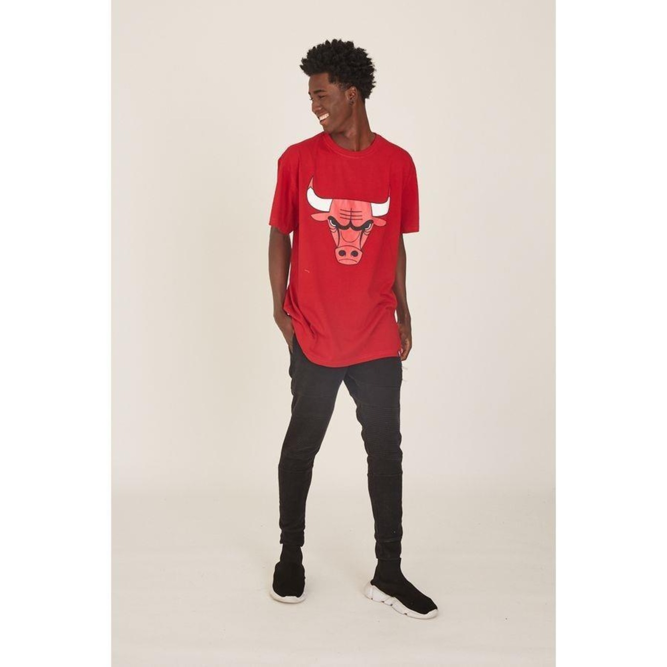 Camiseta Nba Plus Size Estampada Chicago Bulls Casual Nba - Masculina - Foto 5