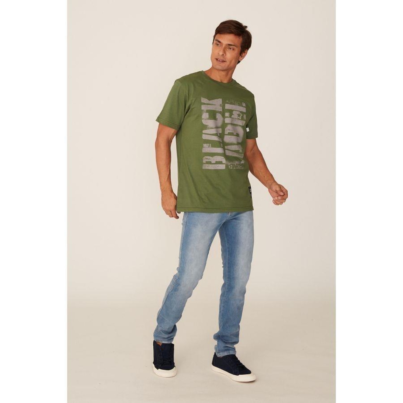 Camiseta Starter Estampada Militar - Masculina - Foto 3