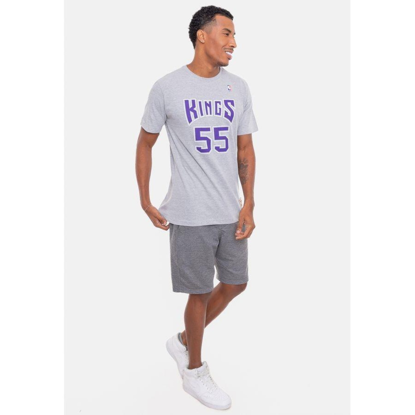 Camiseta Mitchell & Ness Especial Sacramento Kings - Masculina - Foto 2