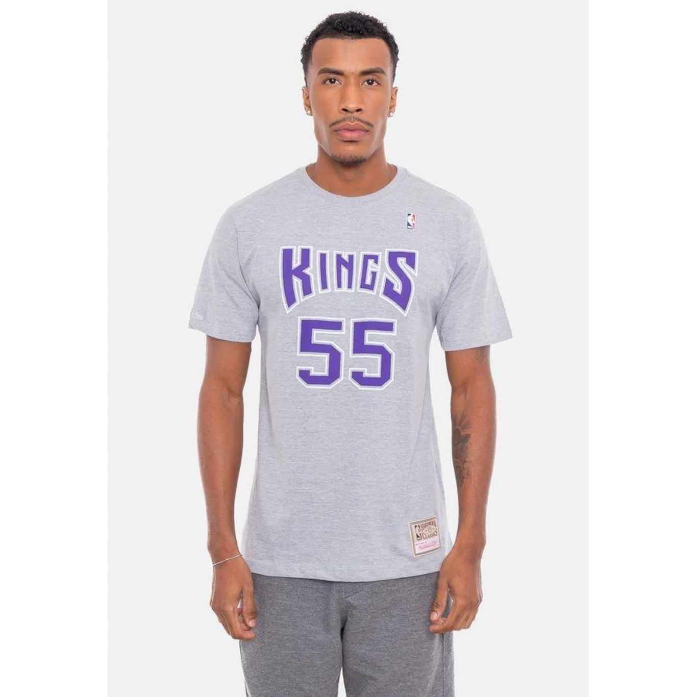 Camiseta Mitchell & Ness Especial Sacramento Kings - Masculina - Foto 3