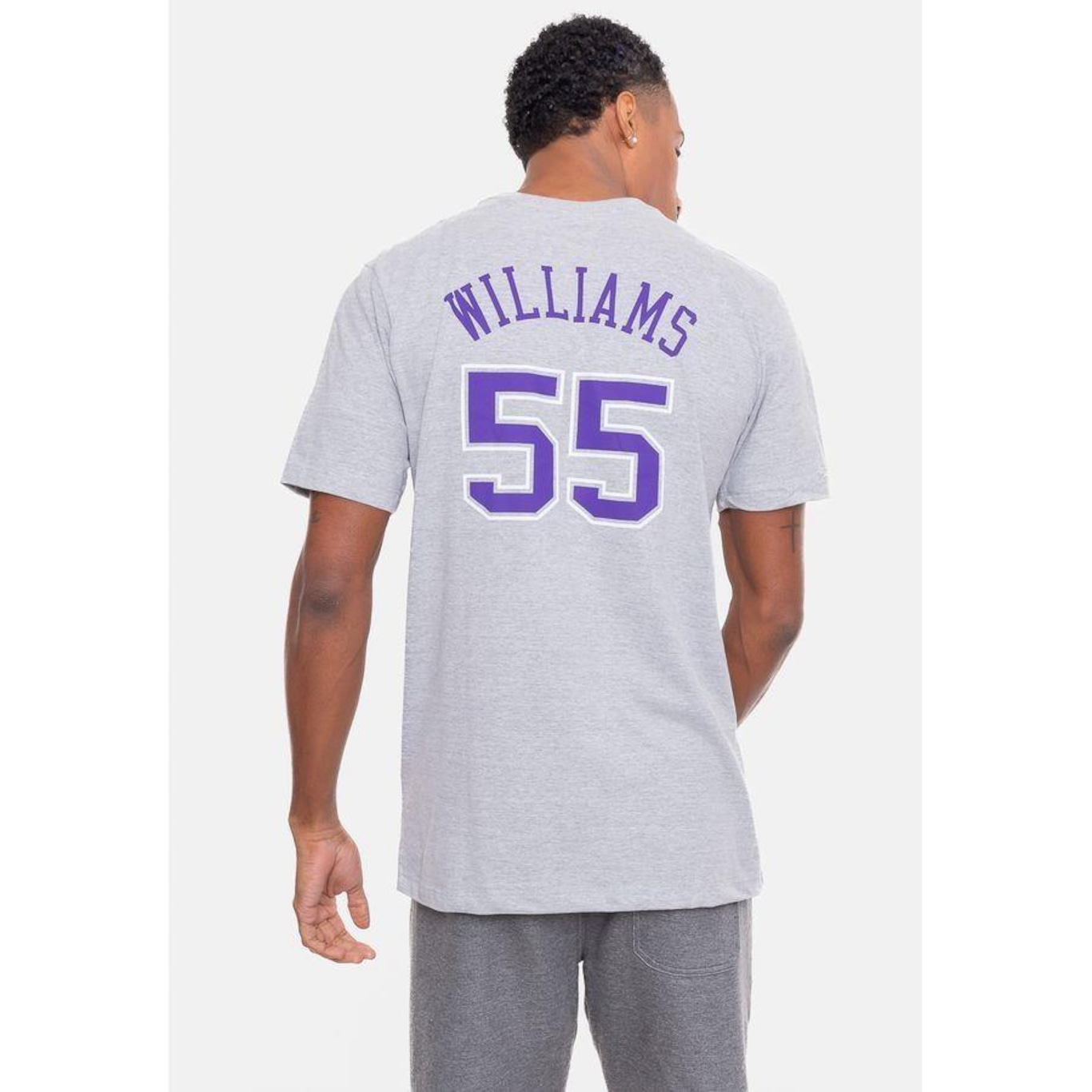 Camiseta Mitchell & Ness Especial Sacramento Kings - Masculina - Foto 4