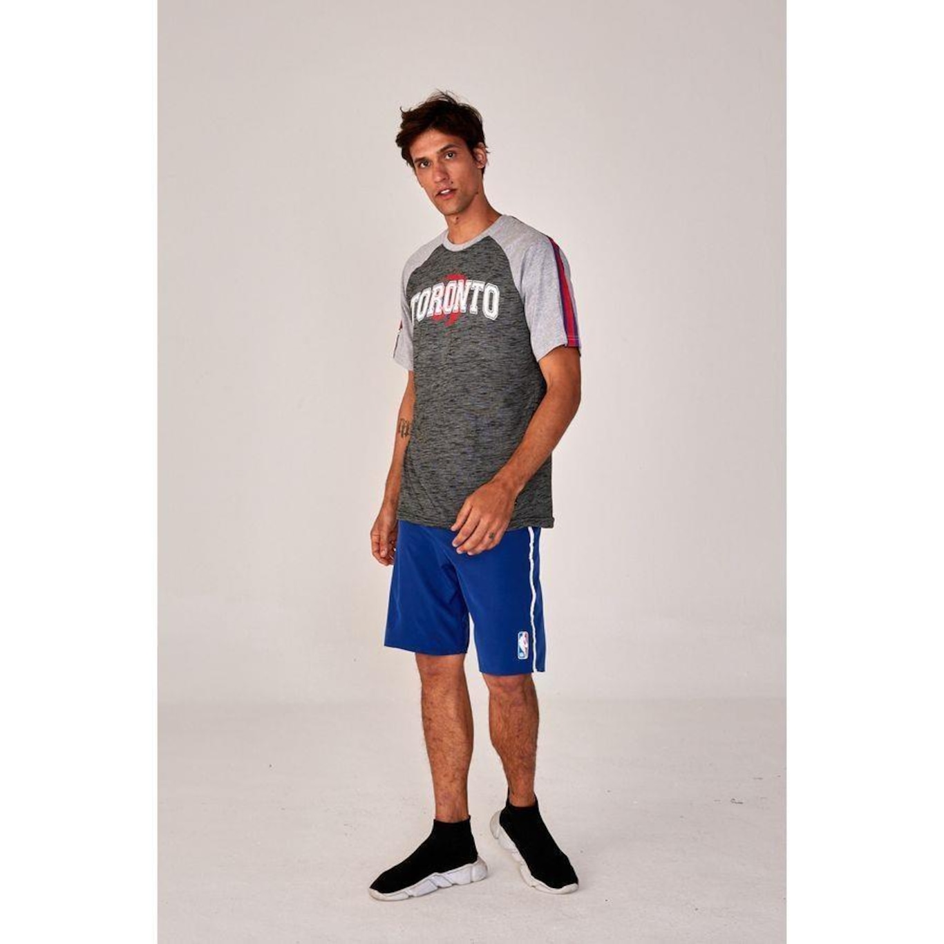 Camiseta NBA Especial Toronto Raptors Casual - Masculina - Foto 4