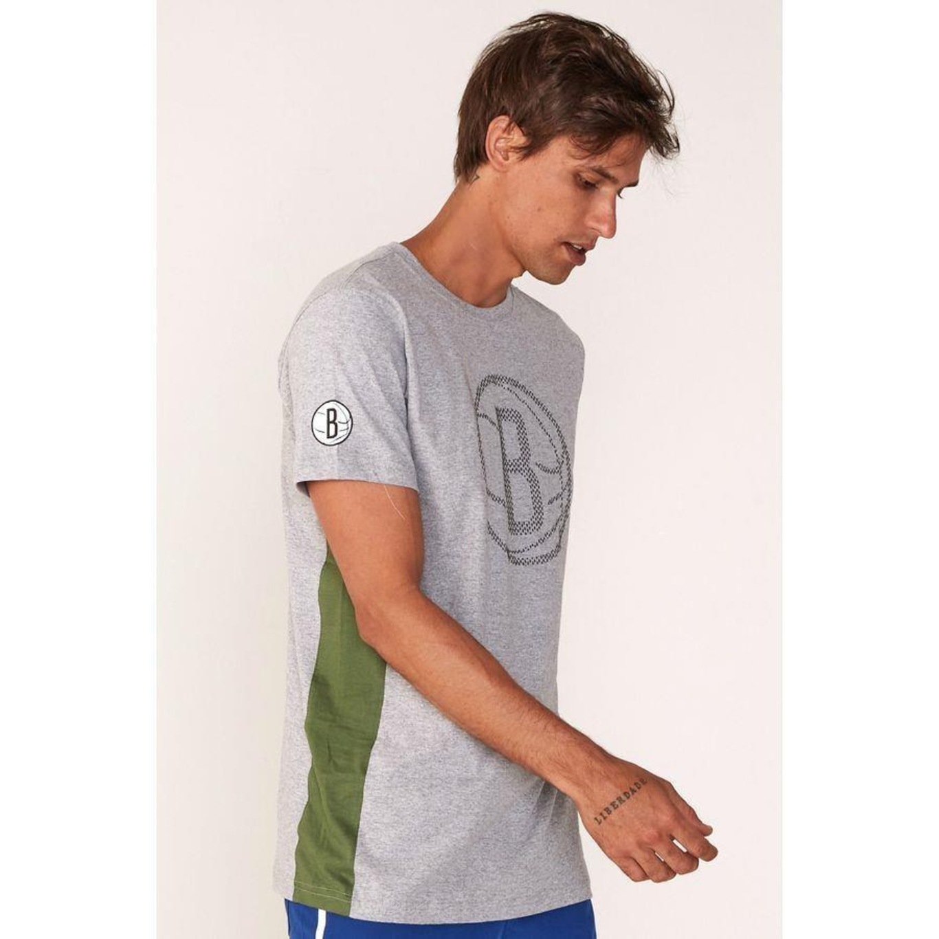 Camiseta NBA Especial Brooklyn Nets Casual - Masculina - Foto 2