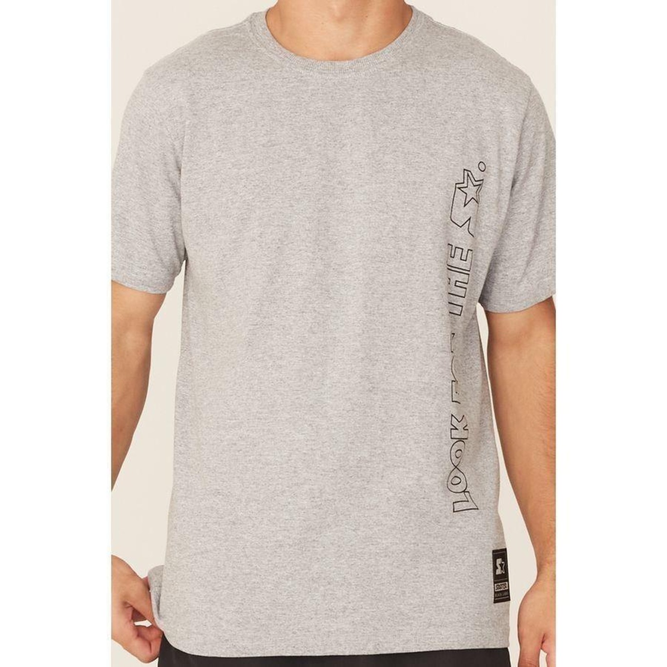 Camiseta Starter Estampada Cinza Mescla - Masculino - Foto 4