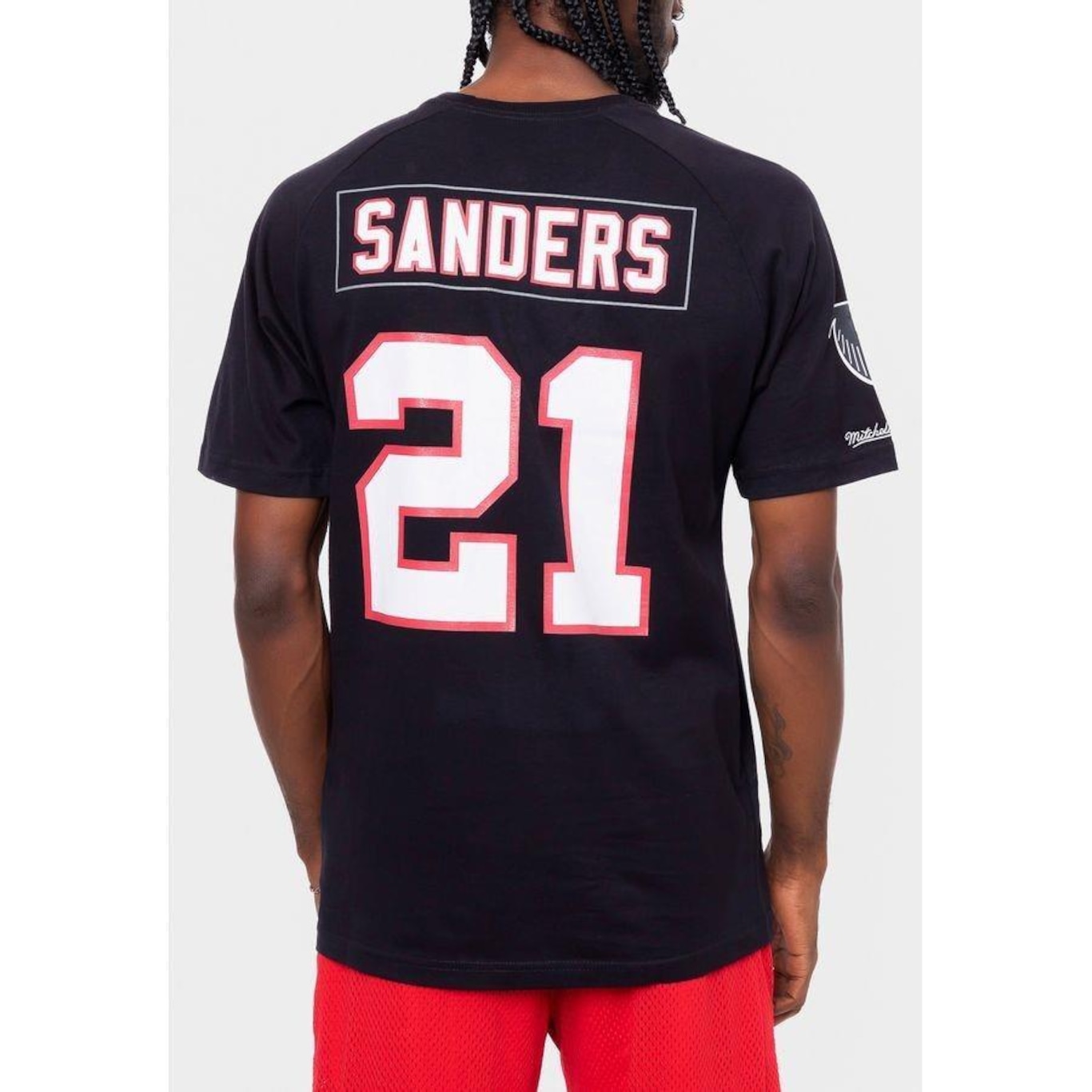 Camiseta Mitchell & Ness Especial Nfl Atlanta Falcons Deion Sanders - Masculina - Foto 4