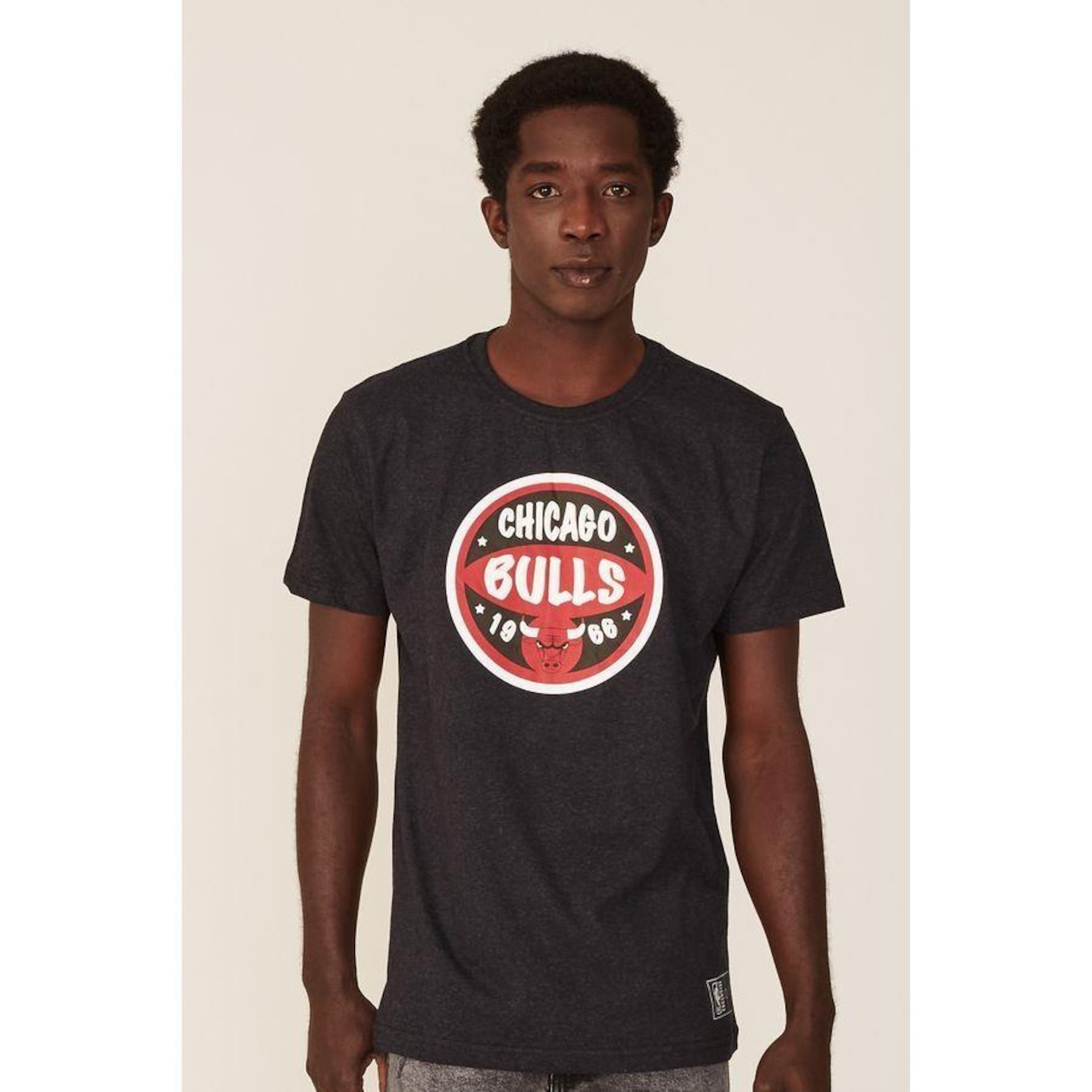 Camiseta NBA Estampada Chicago Bulls Casual - Masculina - Foto 1