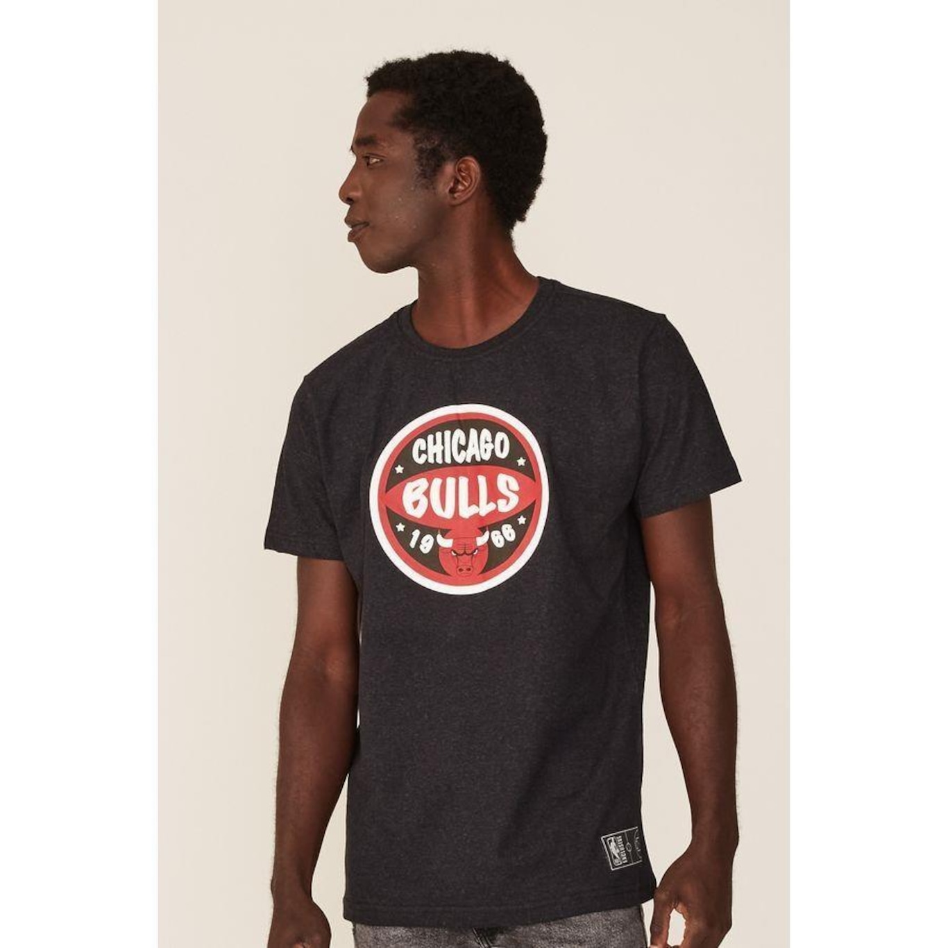 Camiseta NBA Estampada Chicago Bulls Casual - Masculina - Foto 4