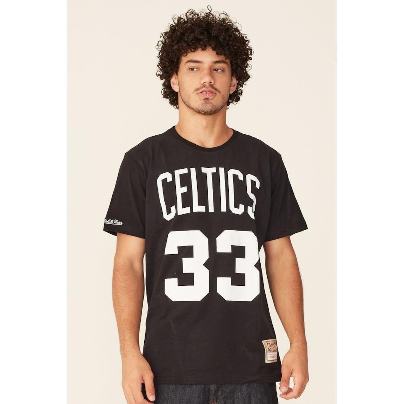 Camiseta Mitchell & Ness Especial Boston Celtics Larry Bird - Masculina - Foto 1