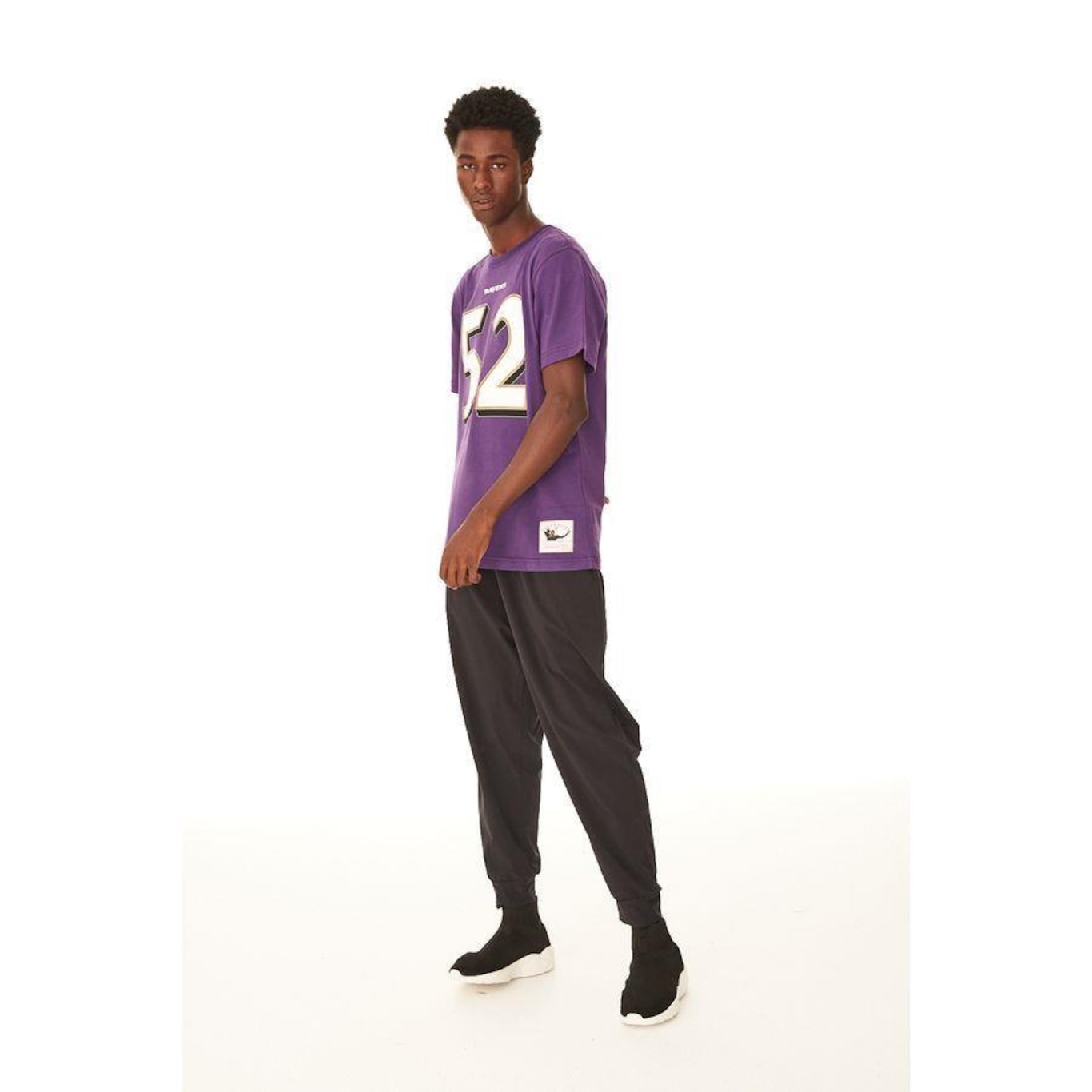 Camiseta Mitchell & Ness Estampada Nfl Baltimore Ravens Ray Lewis - Masculina - Foto 2