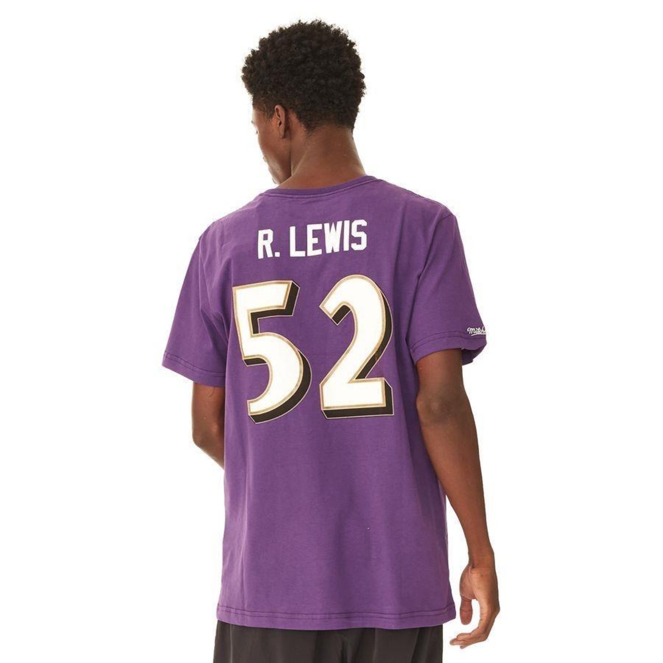 Camiseta Mitchell & Ness Estampada Nfl Baltimore Ravens Ray Lewis - Masculina - Foto 3