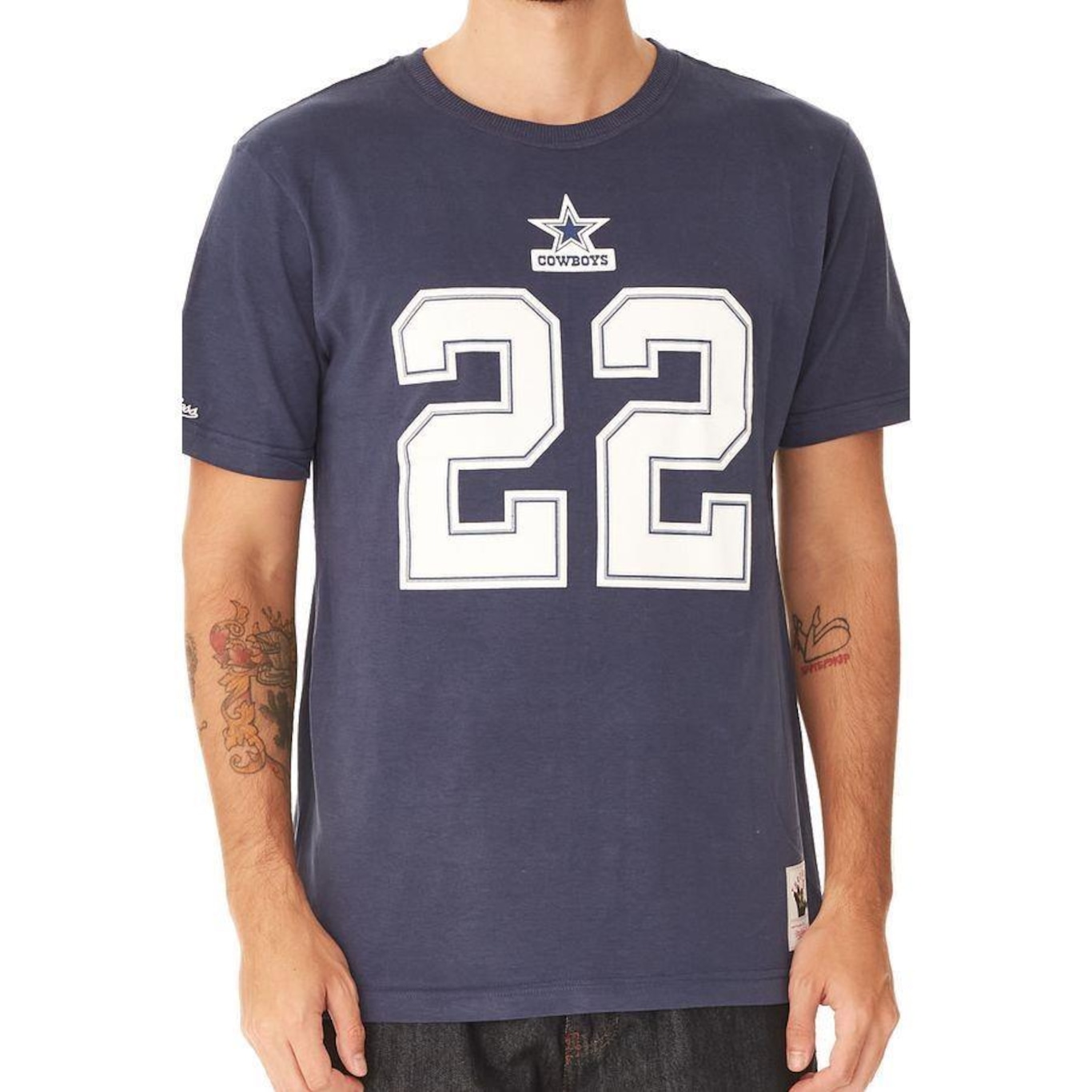 Camiseta Mitchell & Ness NFL Dallas Cowboys Emmitt Smith - Masculina - Foto 3