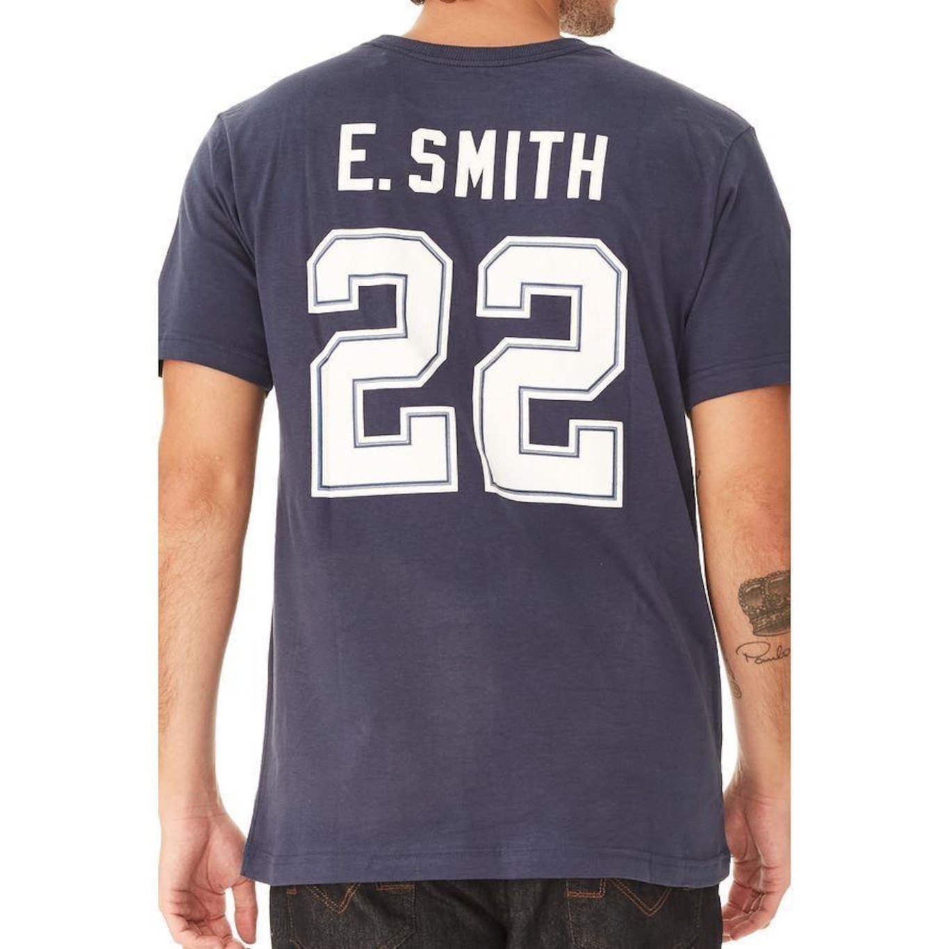 Camiseta Mitchell & Ness NFL Dallas Cowboys Emmitt Smith - Masculina - Foto 4