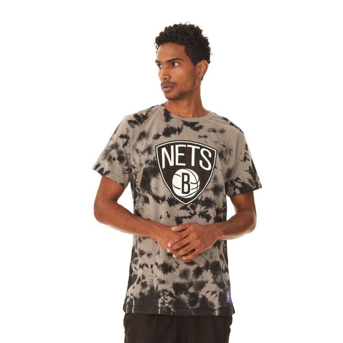 Camiseta NBA Especial Tie Dye Brooklyn Nets - Masculina - Foto 2