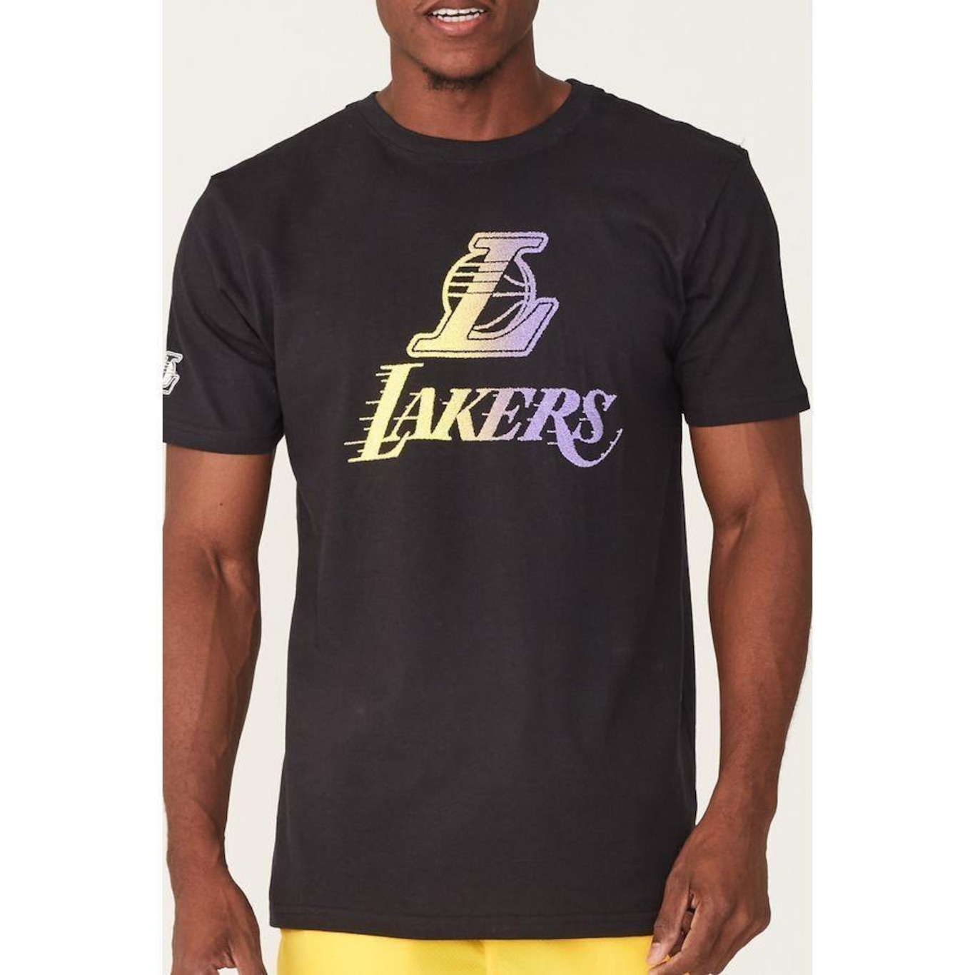 Camiseta NBA Especial Holographic Los Angeles Lakers - Masculina - Foto 1