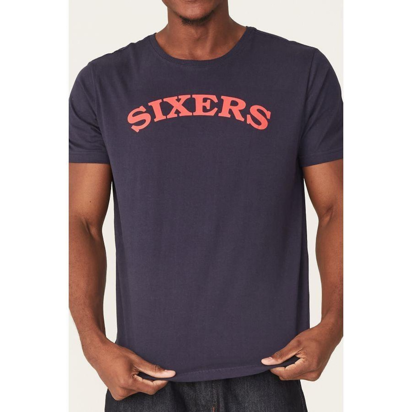 Camiseta NBA Estampada Philadelphia 76ers - Masculina - Foto 1