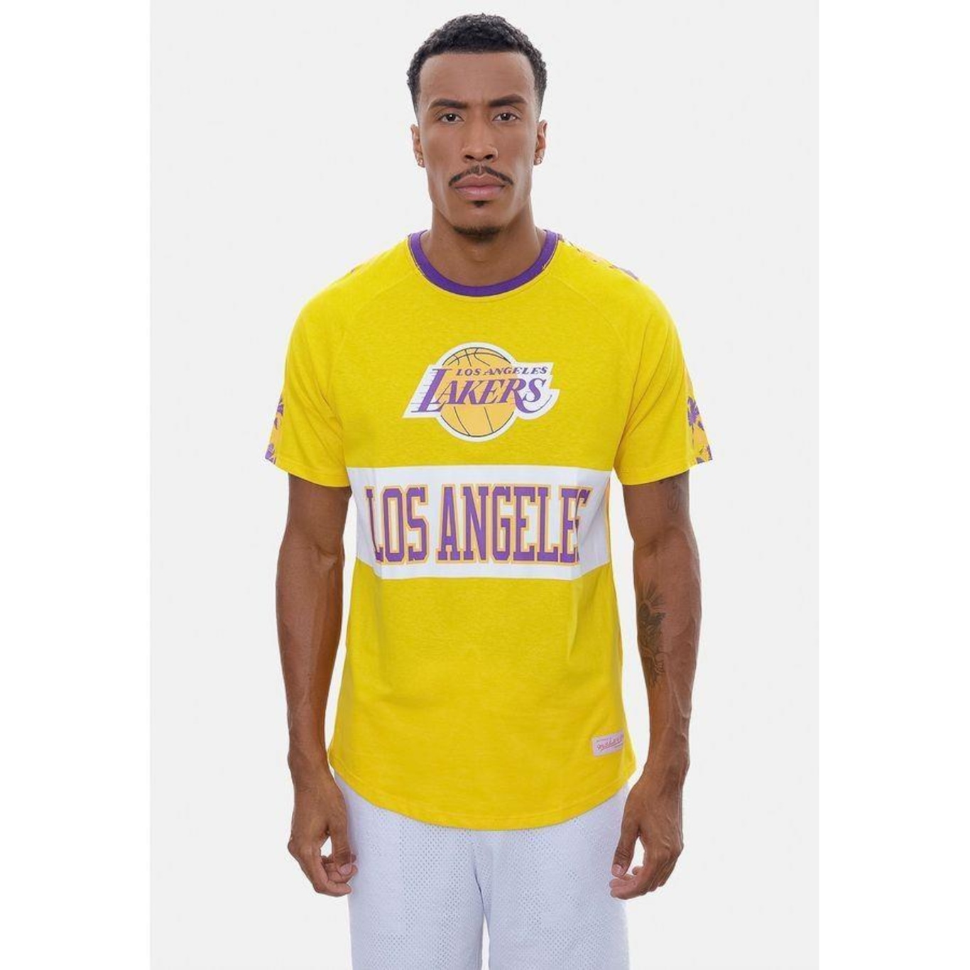 Camiseta Mitchell & Ness Especial Los Angeles Lakers - Masculina - Foto 1