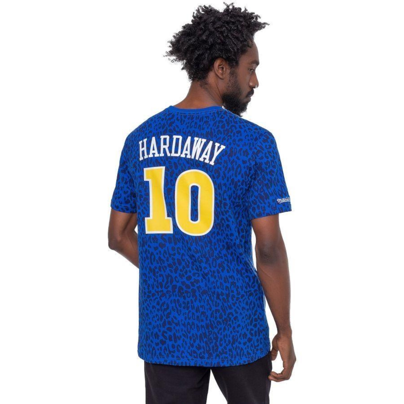 Camiseta Mitchell & Ness Especial Golden State Warriors Tim Hardaway - Masculina - Foto 3