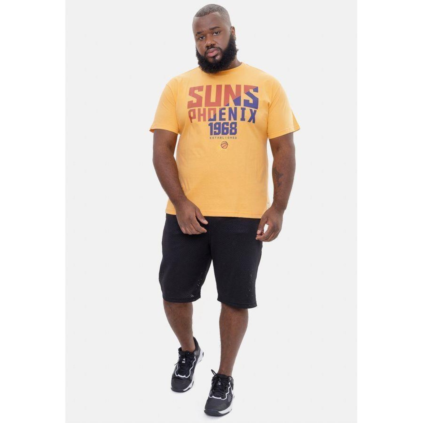 Camiseta Nba Plus Size Spotlight Phoenix Suns - Masculina - Foto 3