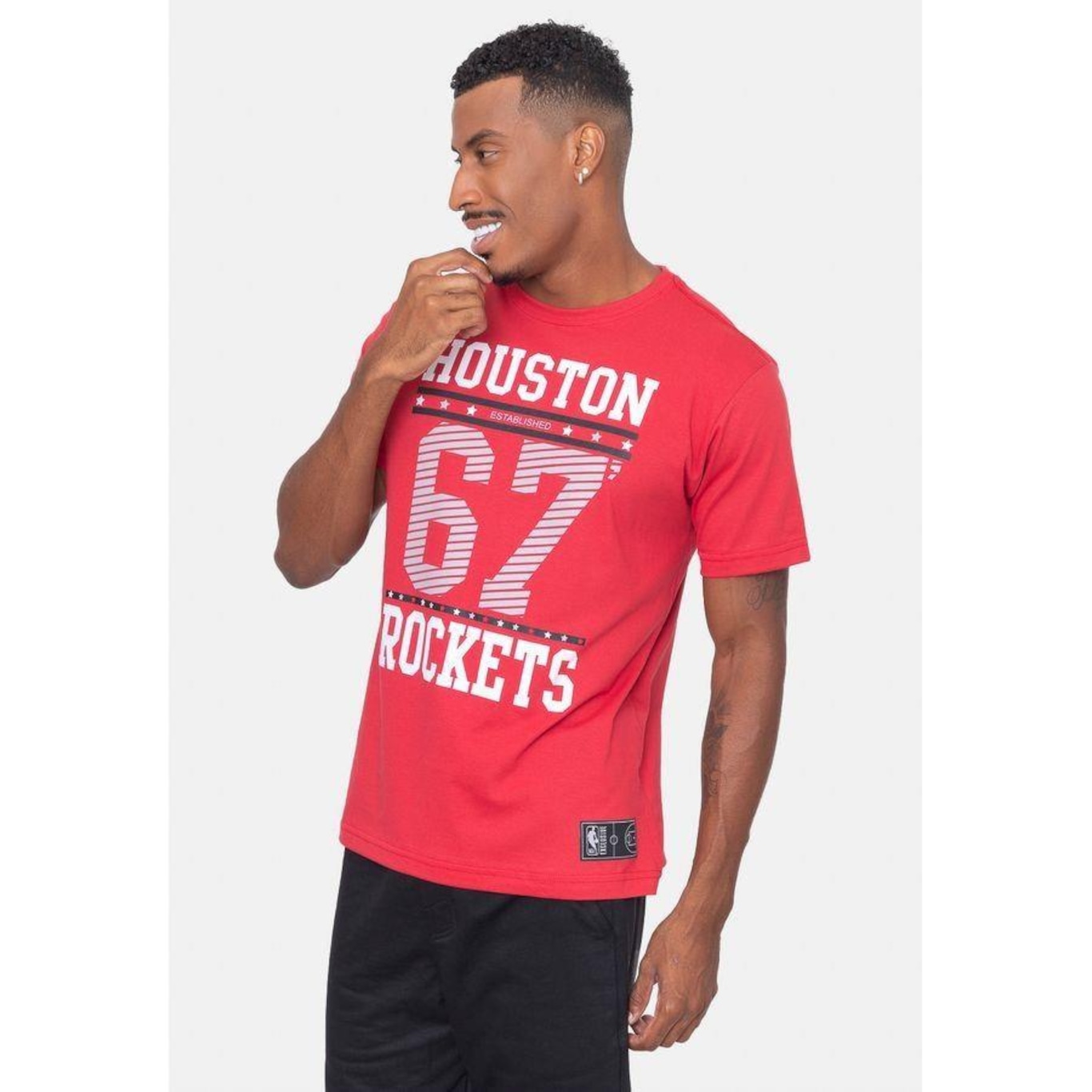 Camiseta NBA Color Year Houston Rockets - Masculina - Foto 4