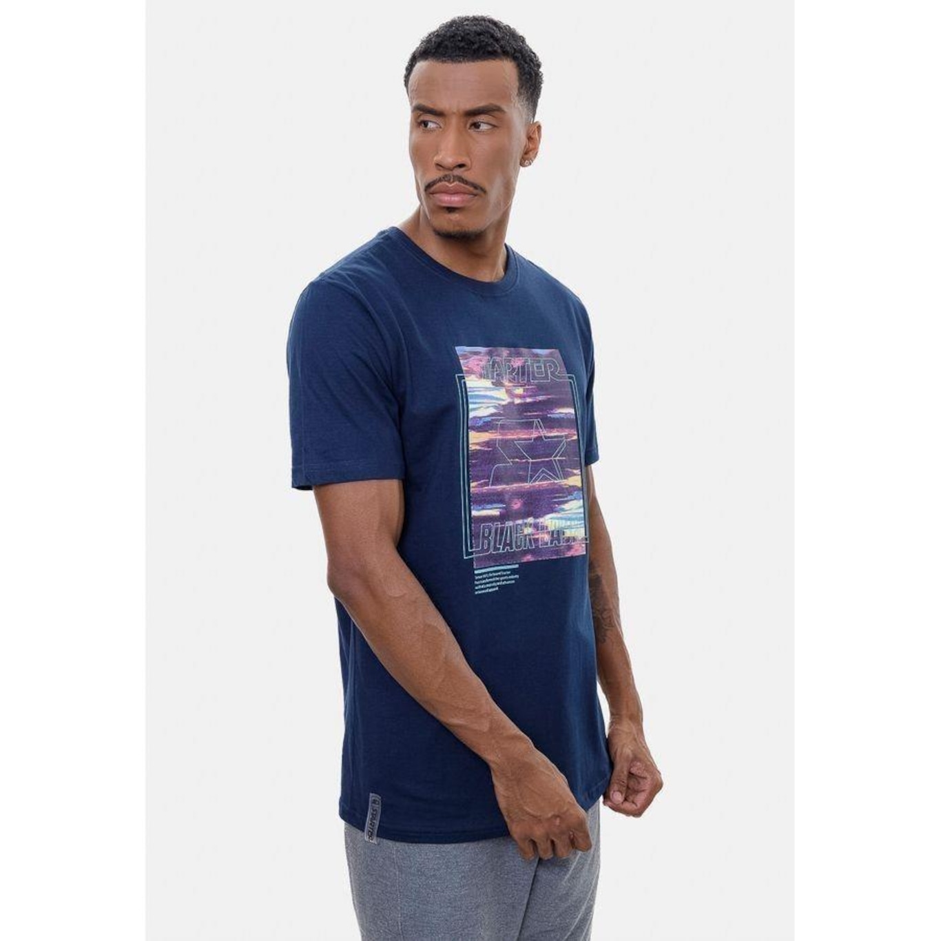 Camiseta Starter Estampada Azul Marinho - Masculino - Foto 2