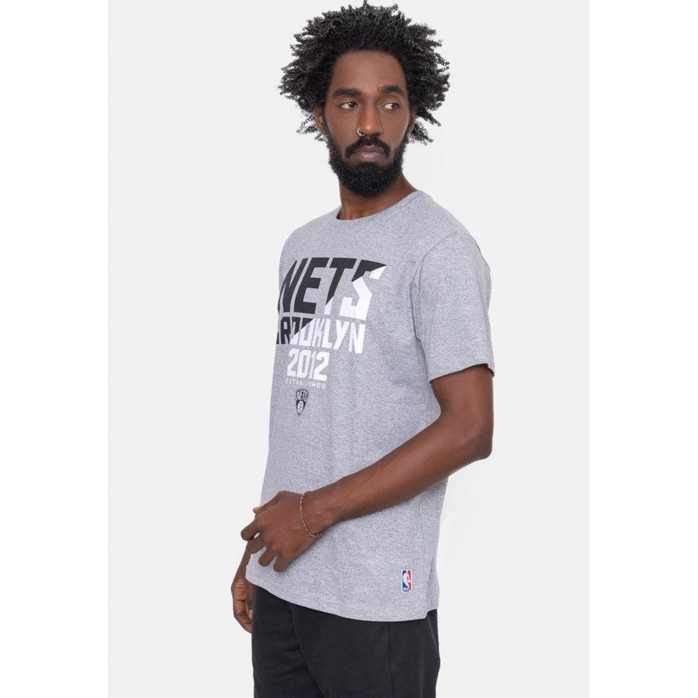 Camiseta NBA Spotlight Brooklyn Nets - Masculina - Foto 1