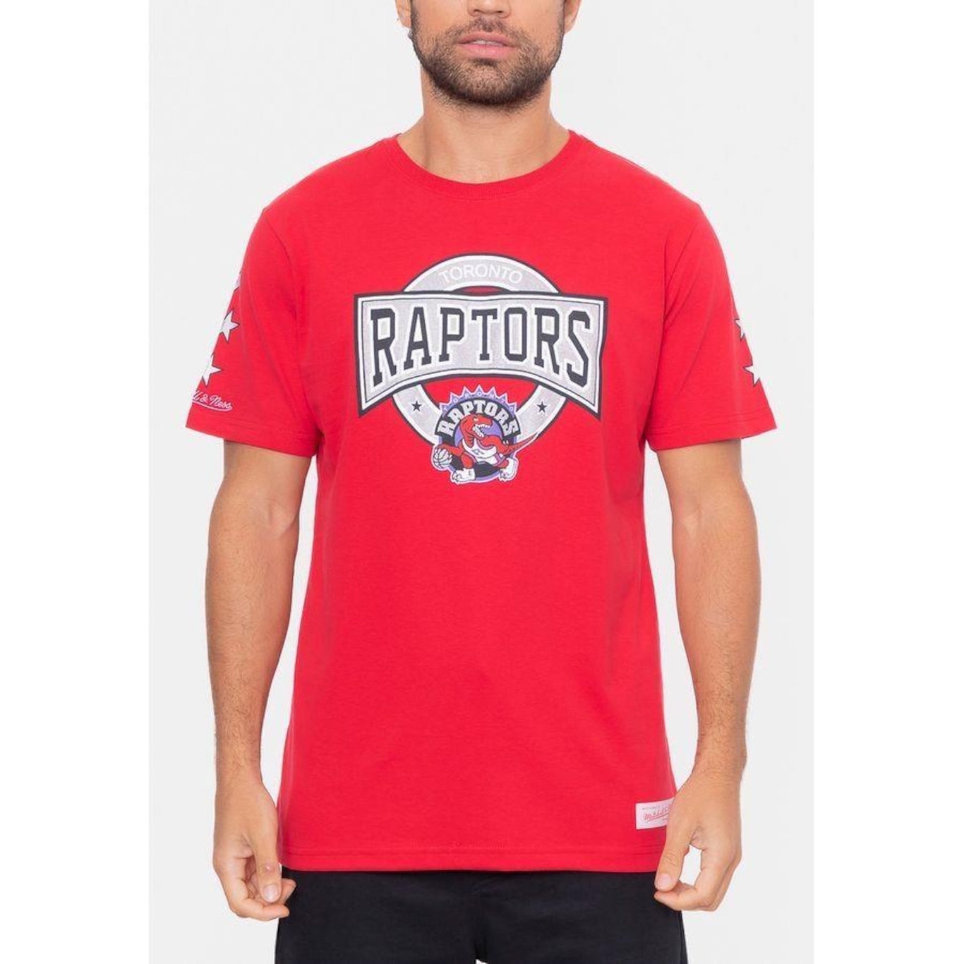 Camiseta Mitchell & Ness Team Star Toronto Raptors - Masculina - Foto 1