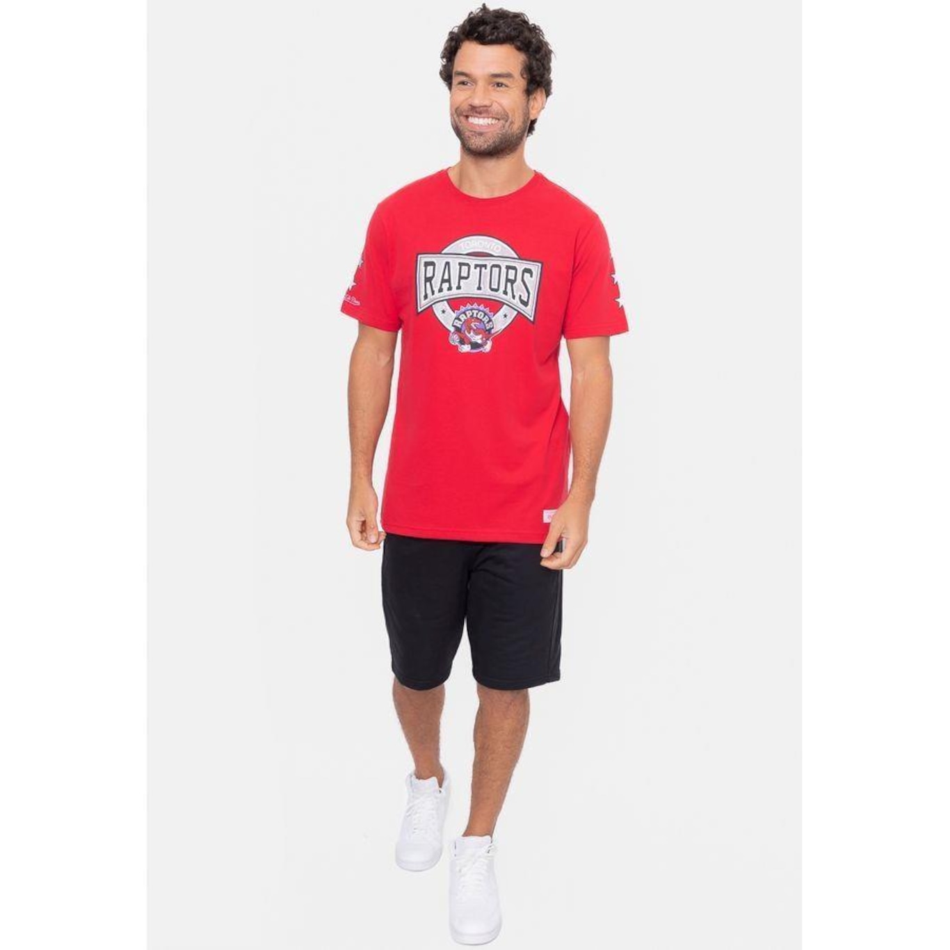 Camiseta Mitchell & Ness Team Star Toronto Raptors - Masculina - Foto 4