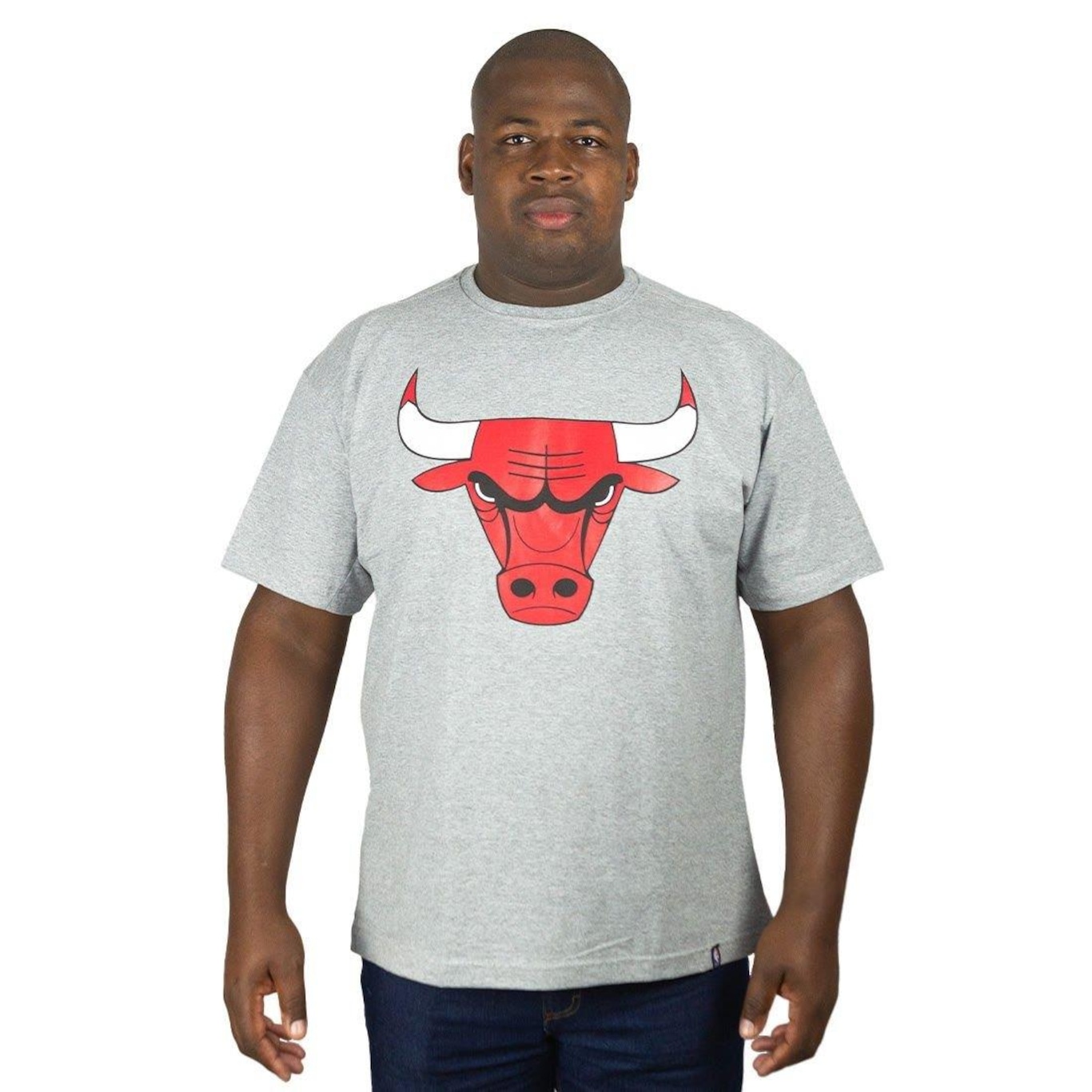 Camiseta Nba Plus Size Chicago Bulls - Masculino - Foto 1