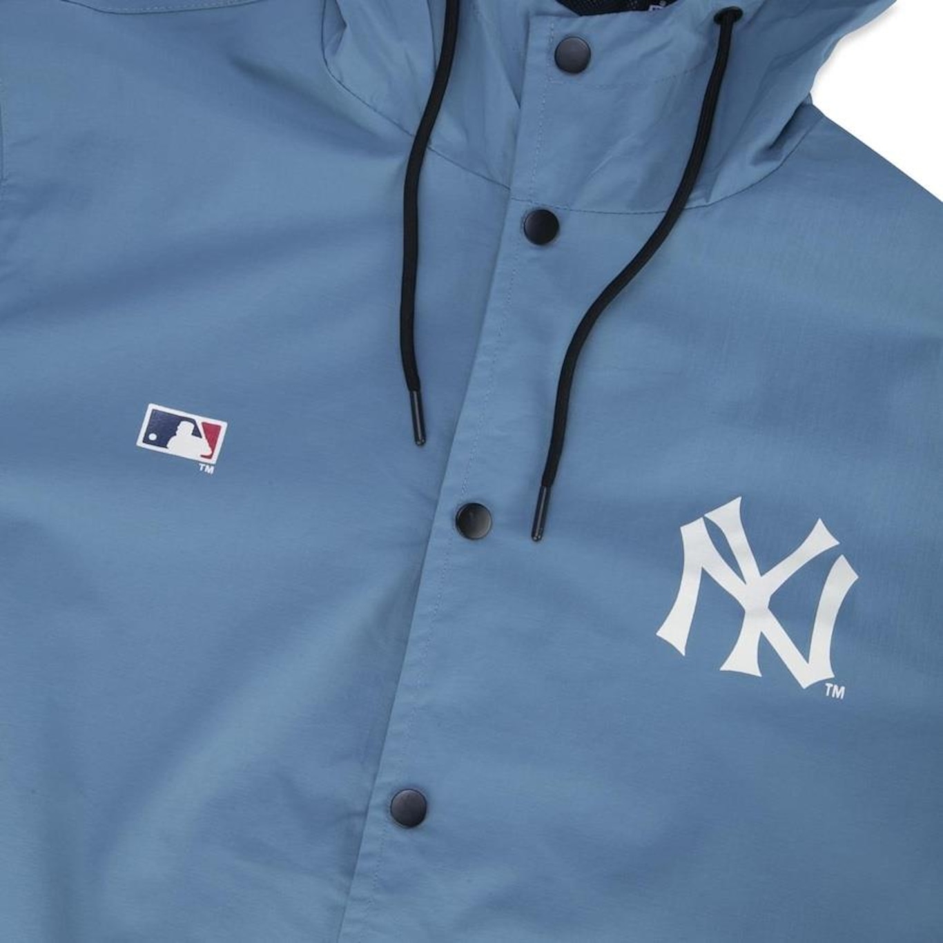 Jaqueta Corta Vento com Capuz New Era Windbreaker MLB New York Yankees Modern Classic - Masculino - Foto 4