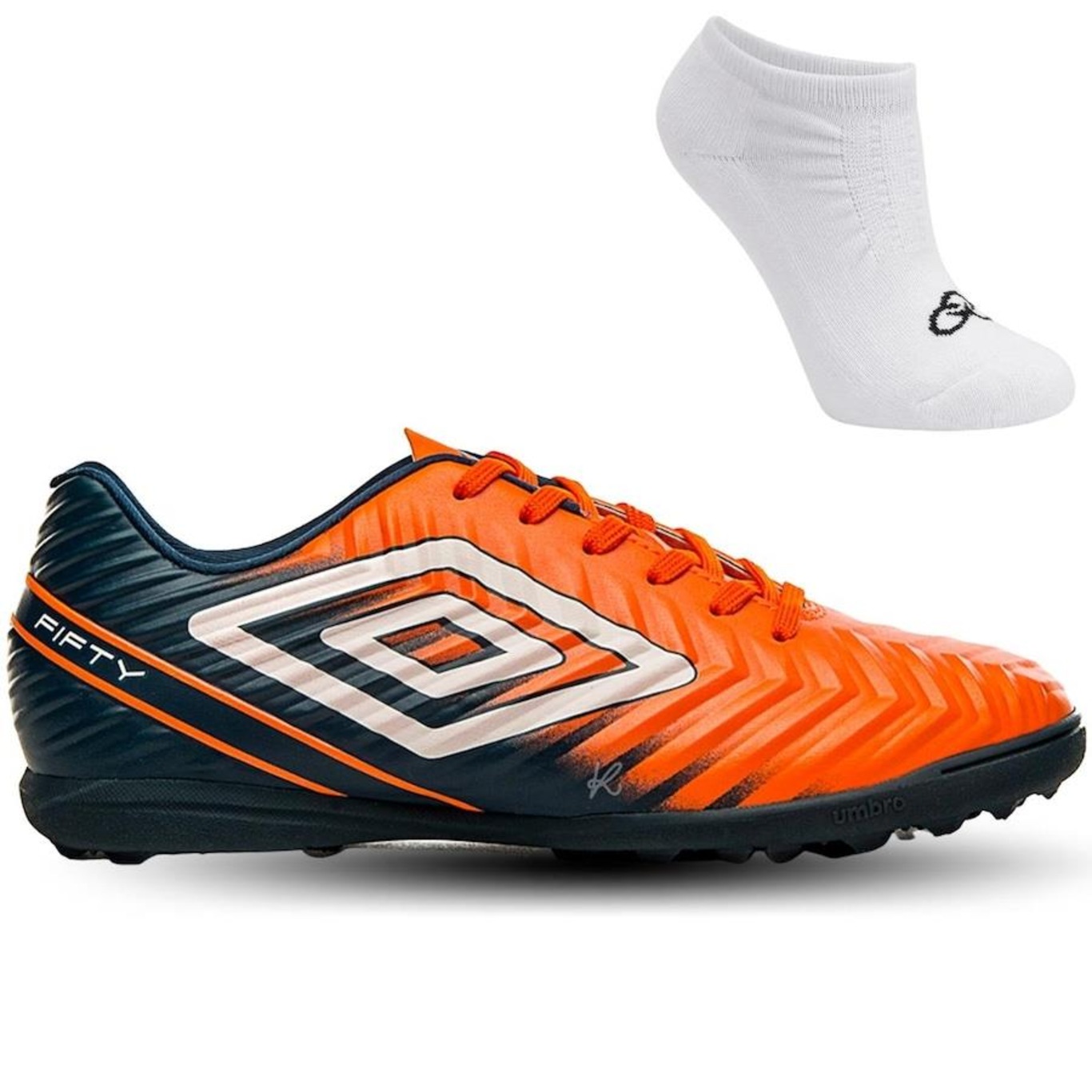 Chuteira Society Umbro Fifty V + Meias - Adulto - Foto 1