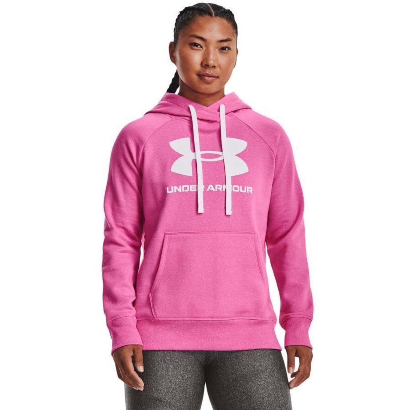 Blusão de Moletom Under Armour Rival Fleece Logo Hoodie - Feminino - Foto 3