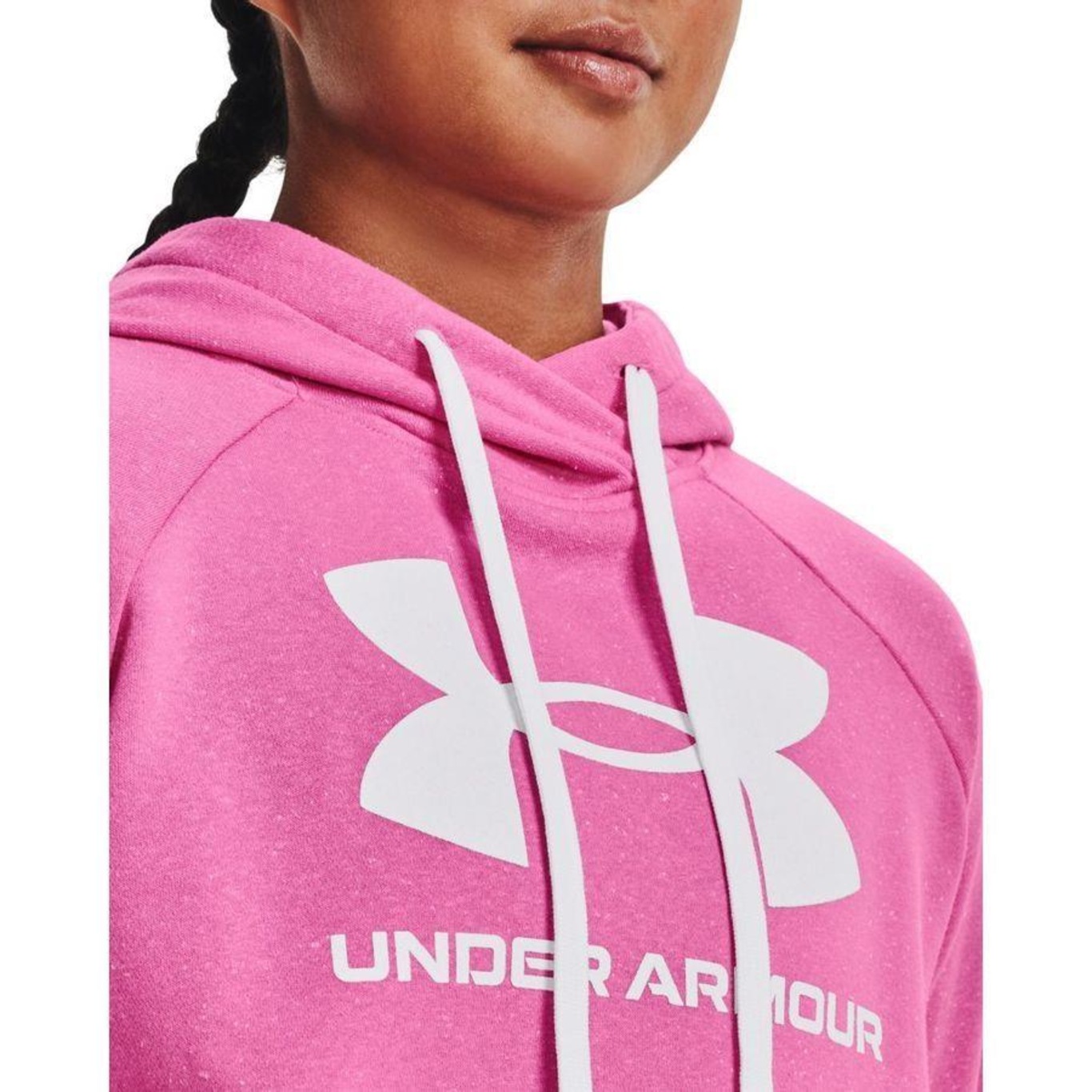 Blusão de Moletom Under Armour Rival Fleece Logo Hoodie - Feminino - Foto 4