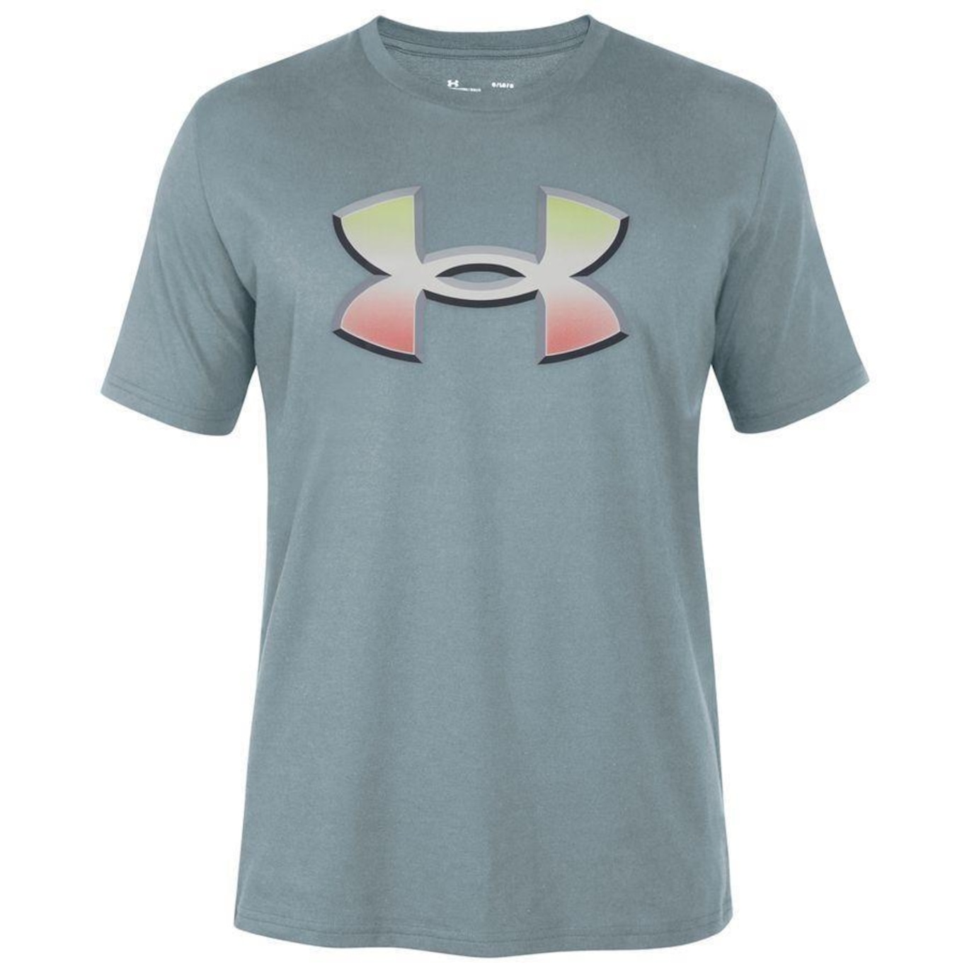 Camiseta Under Armour Big Logo 2.0 Masculina - Azul Claro+Branco