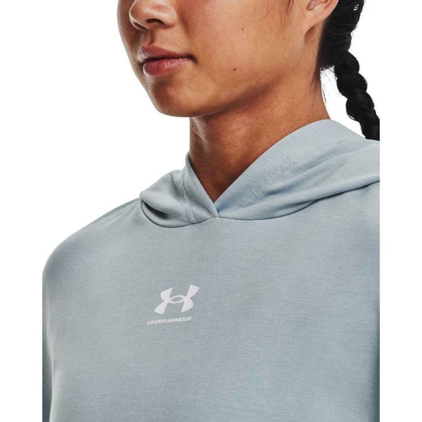 Blusão de Moletom Under Armour Rival Terry Ss Hoddie - Feminino - Foto 1