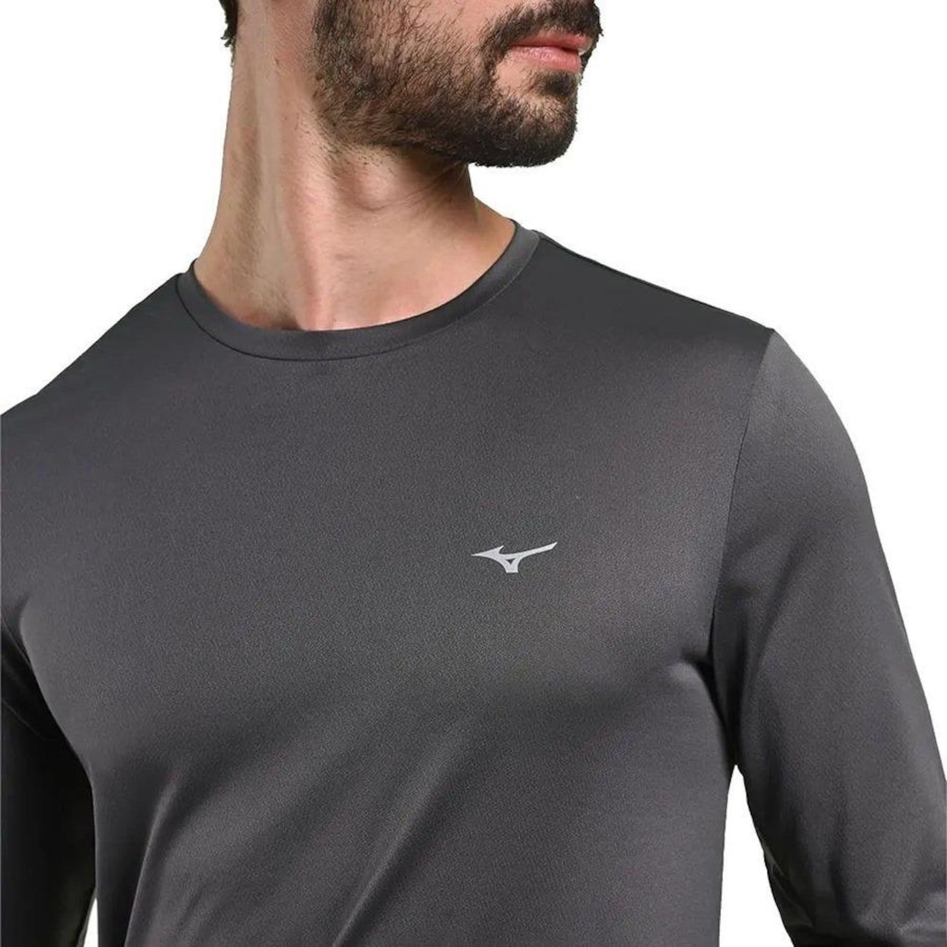 Camiseta Manga Longa Mizuno Nirvana - Masculina - Foto 4