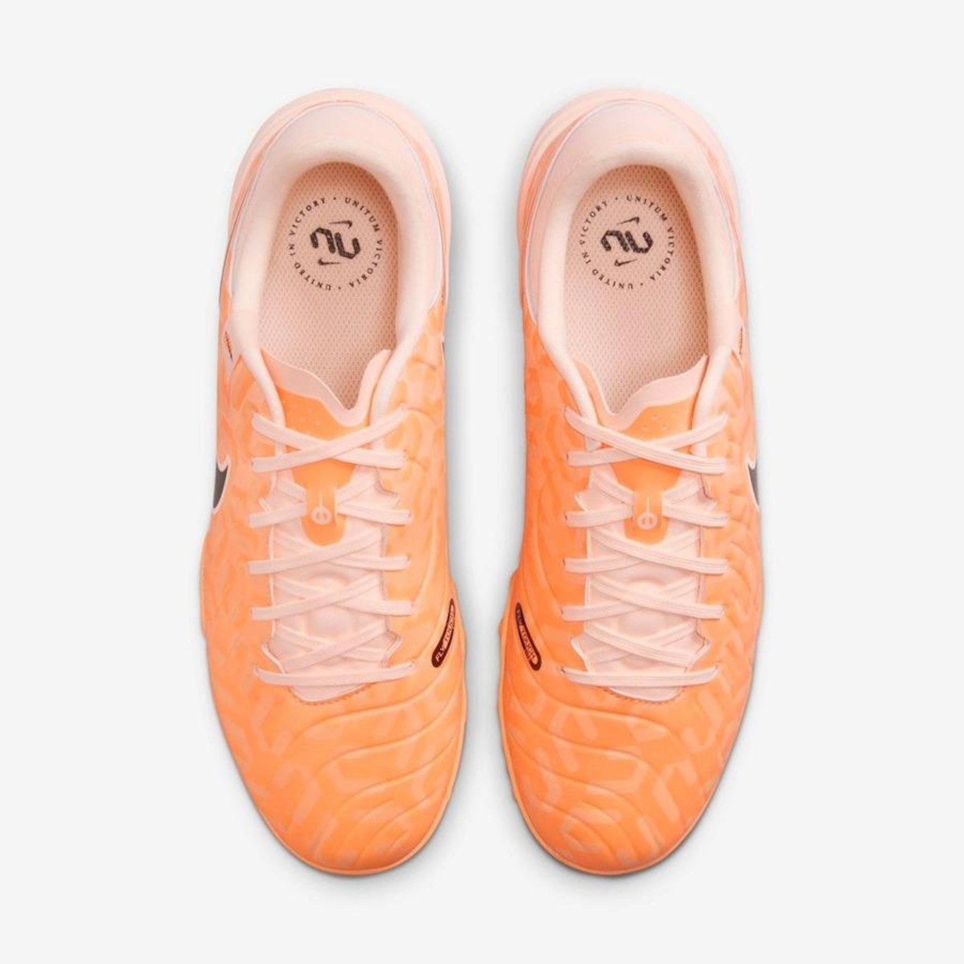 Chuteira nike hot sale tiempo laranja