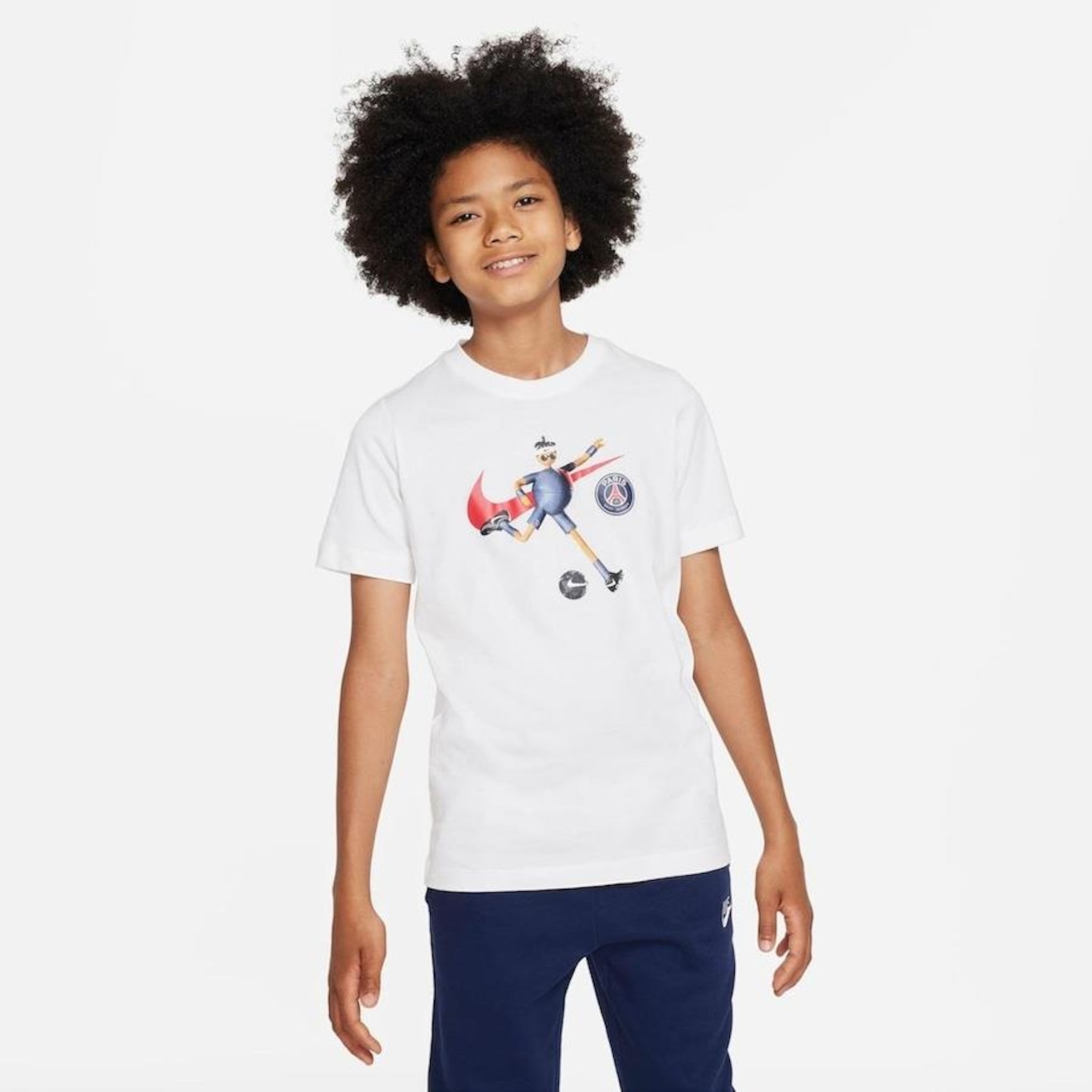 Camiseta Nike Paris Saint-Germain Mascot - Infantil - Foto 4