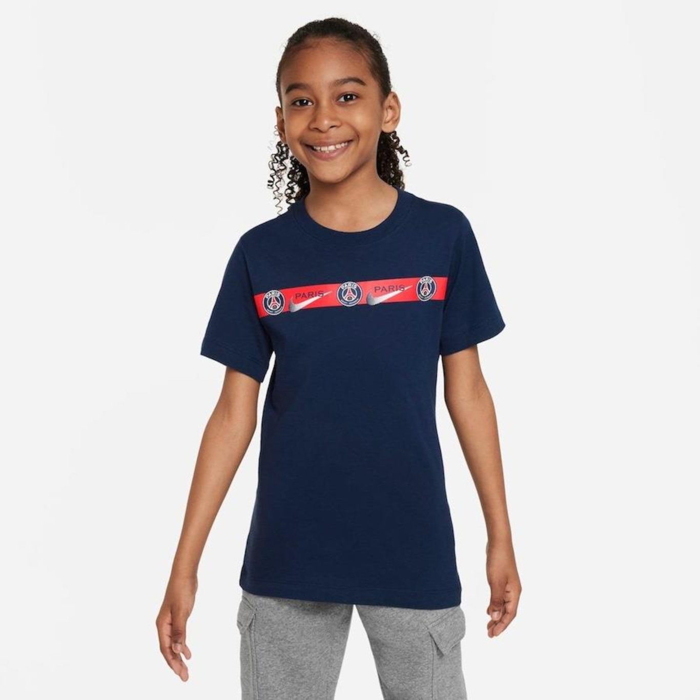 Camiseta Nike Paris Saint-Germain - Infantil - Foto 1