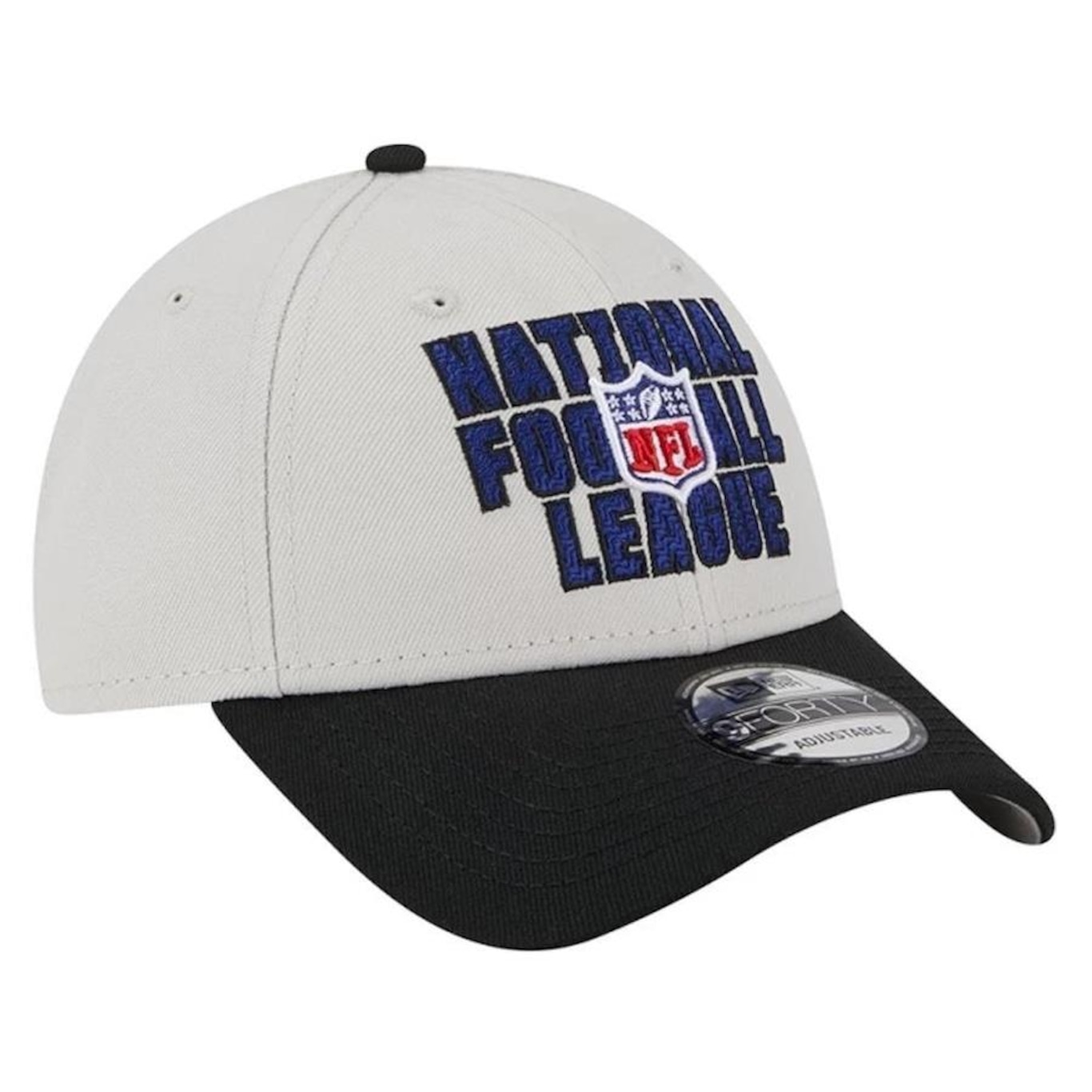 Boné Aba Curva New Era 9Forty NFLlog Draft Bege - Snapback - Adulto - Foto 2