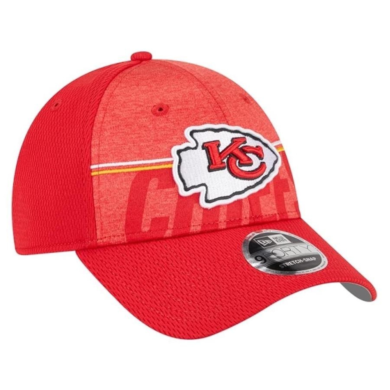 Boné Aba Curva New Era 9Forty Kansas City Chiefs Training - Snapback - Adulto - Foto 1