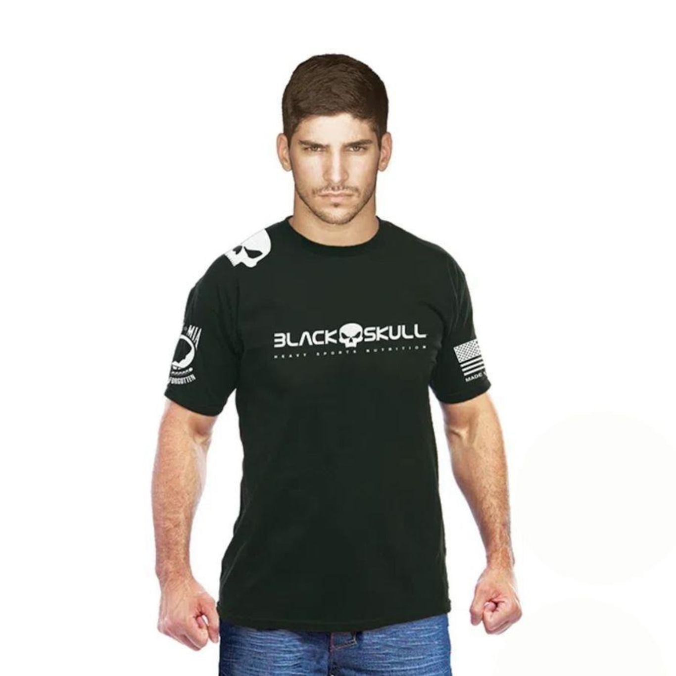 Camiseta 100% Black Skull - Masculina - Foto 1