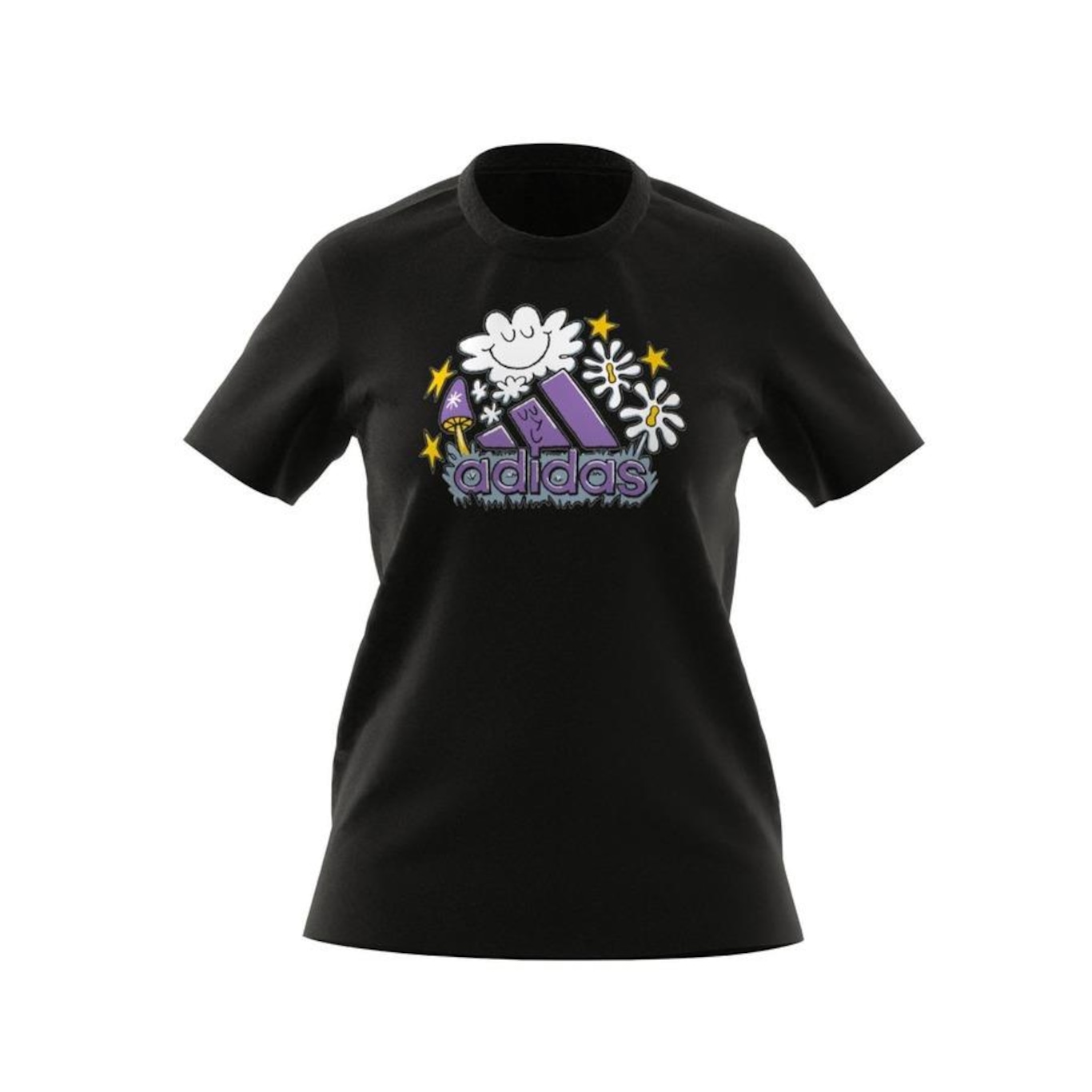 Camiseta adidas Doodle Fill - Feminina - Foto 1