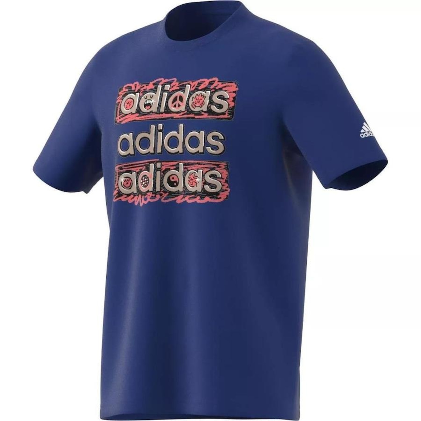 Camiseta adidas Doodle - Feminina - Foto 1